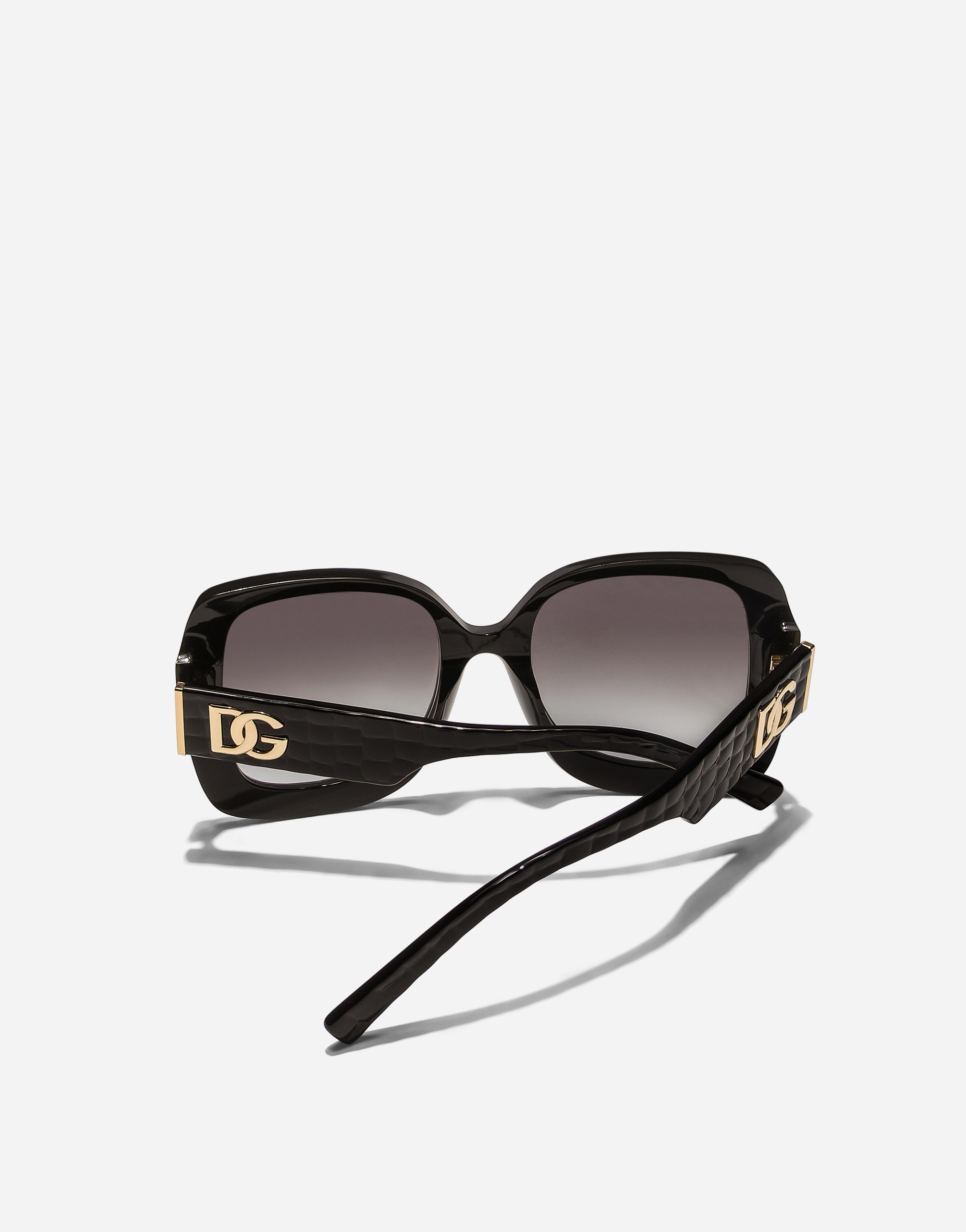 Dolce & Gabbana Dg Crossed Sunglasses In Black
