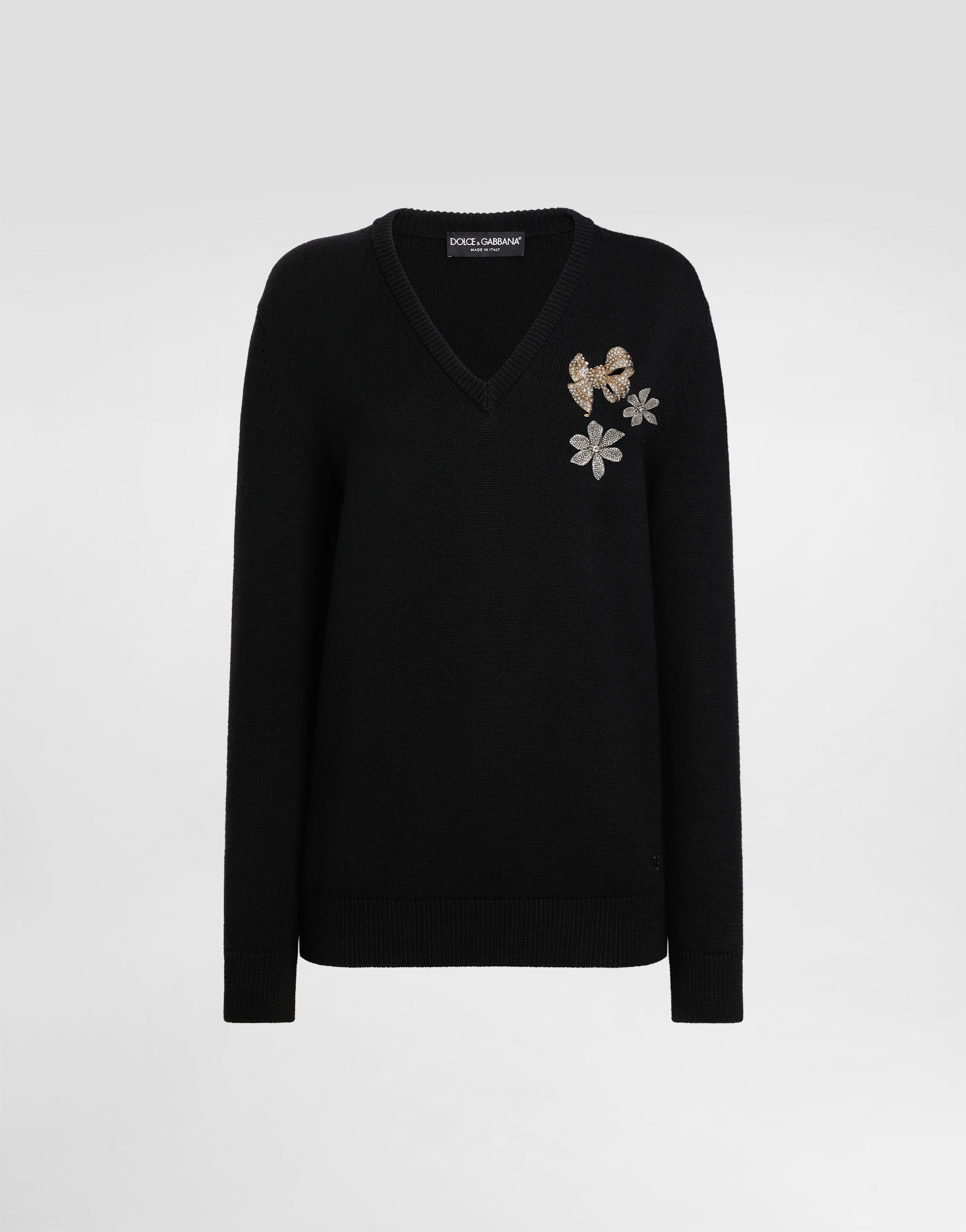 Blackのウィメンズ ウール プルオーバー | Dolce&Gabbana®