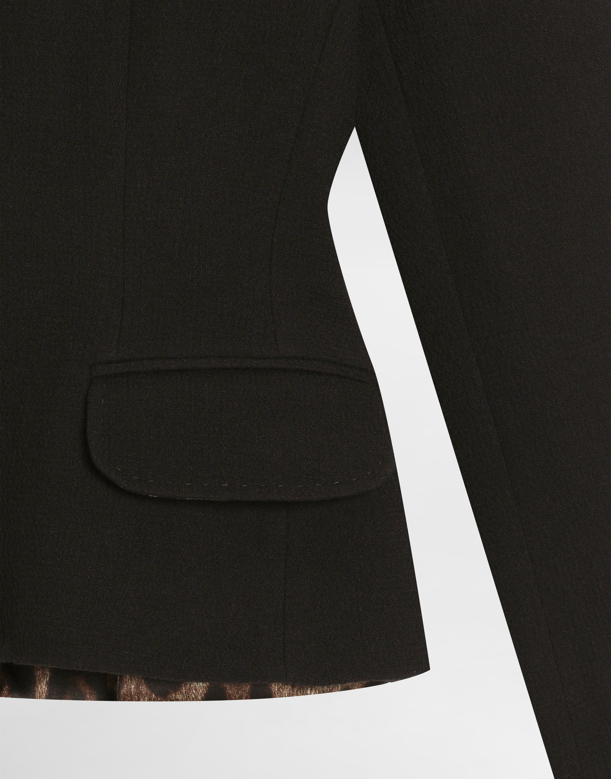 Wool single-breasted jacket