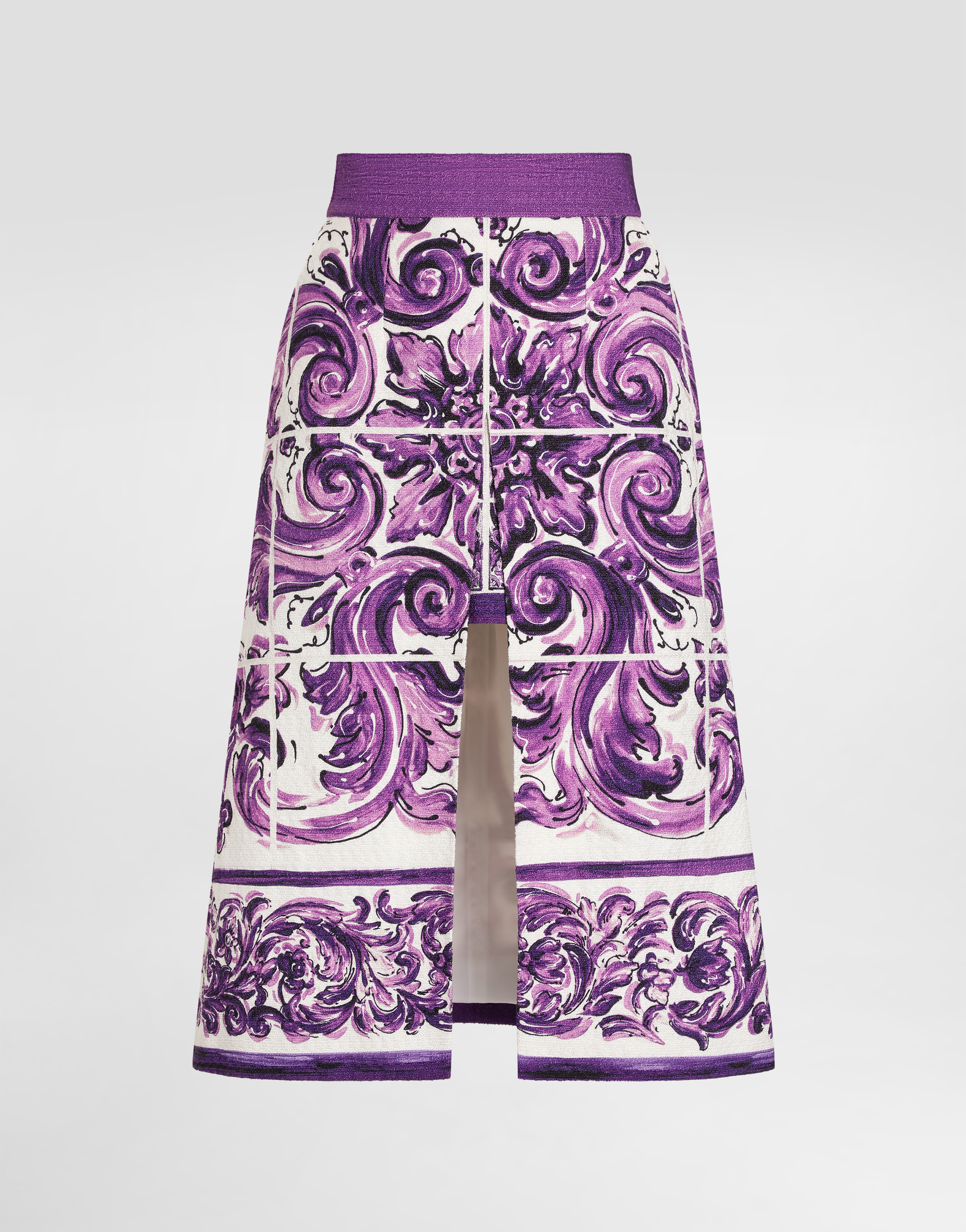 Dolce & Gabbana Majolica-print Skirt - Woman Skirts Multicolor