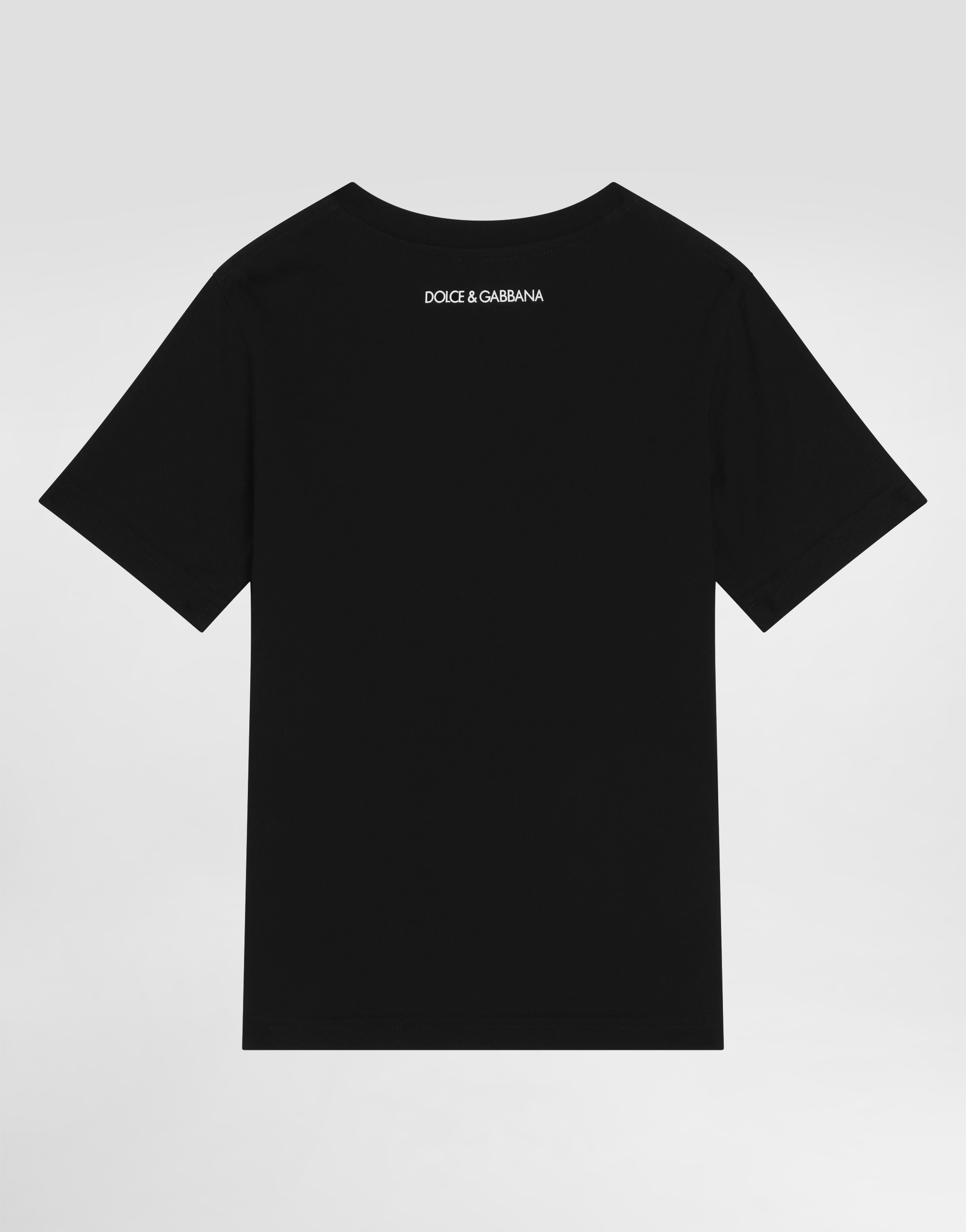 Dolce & Gabbana Logo Print T-shirt In Black