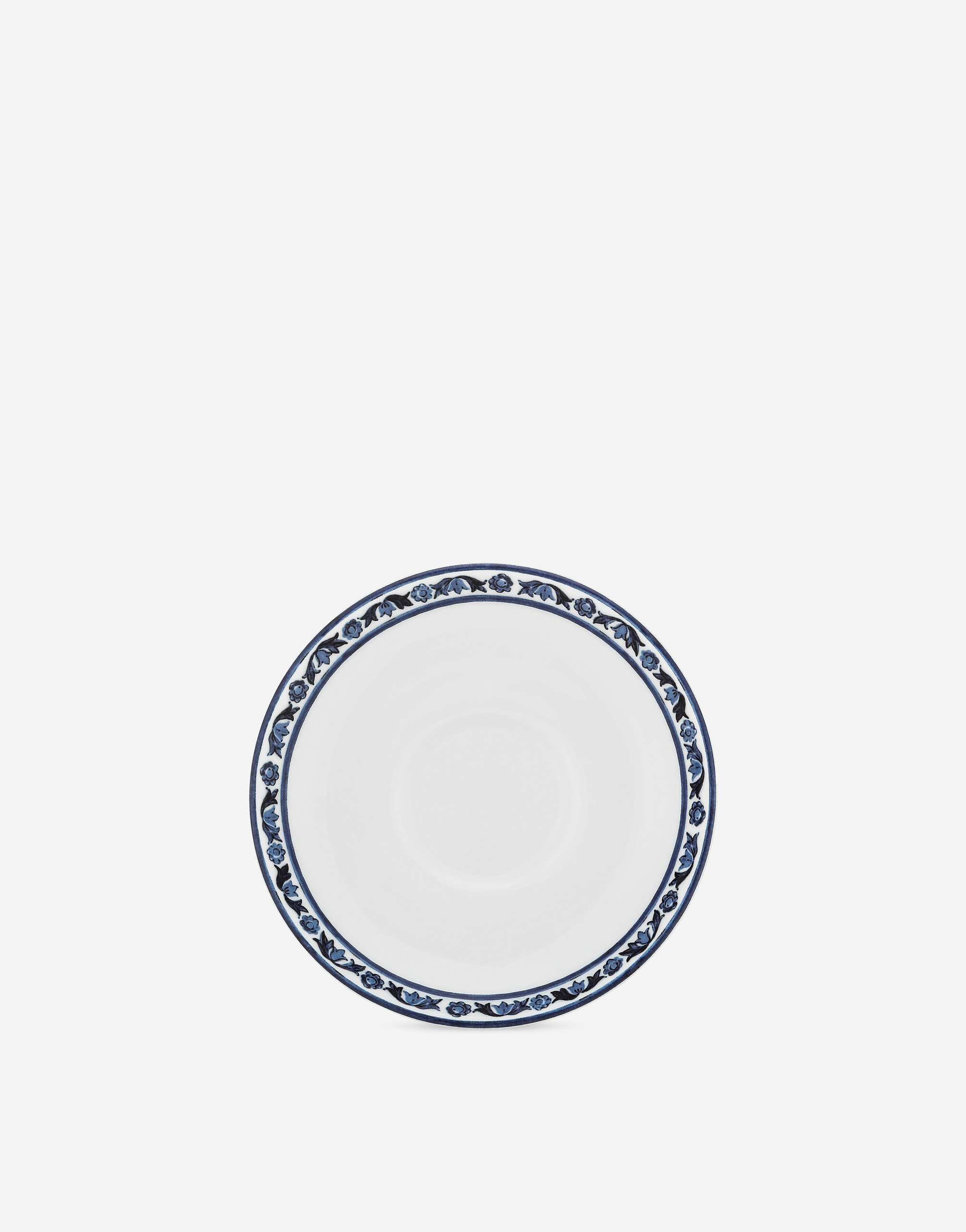 Dolce & Gabbana Set 2 Porcelain Teacups With Saucers In Multicolor