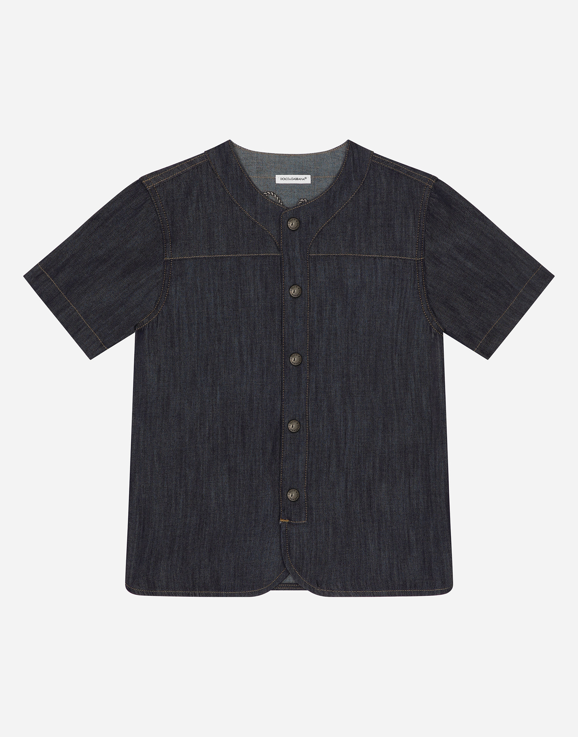 Denim shirt with Dolce&Gabbana logo