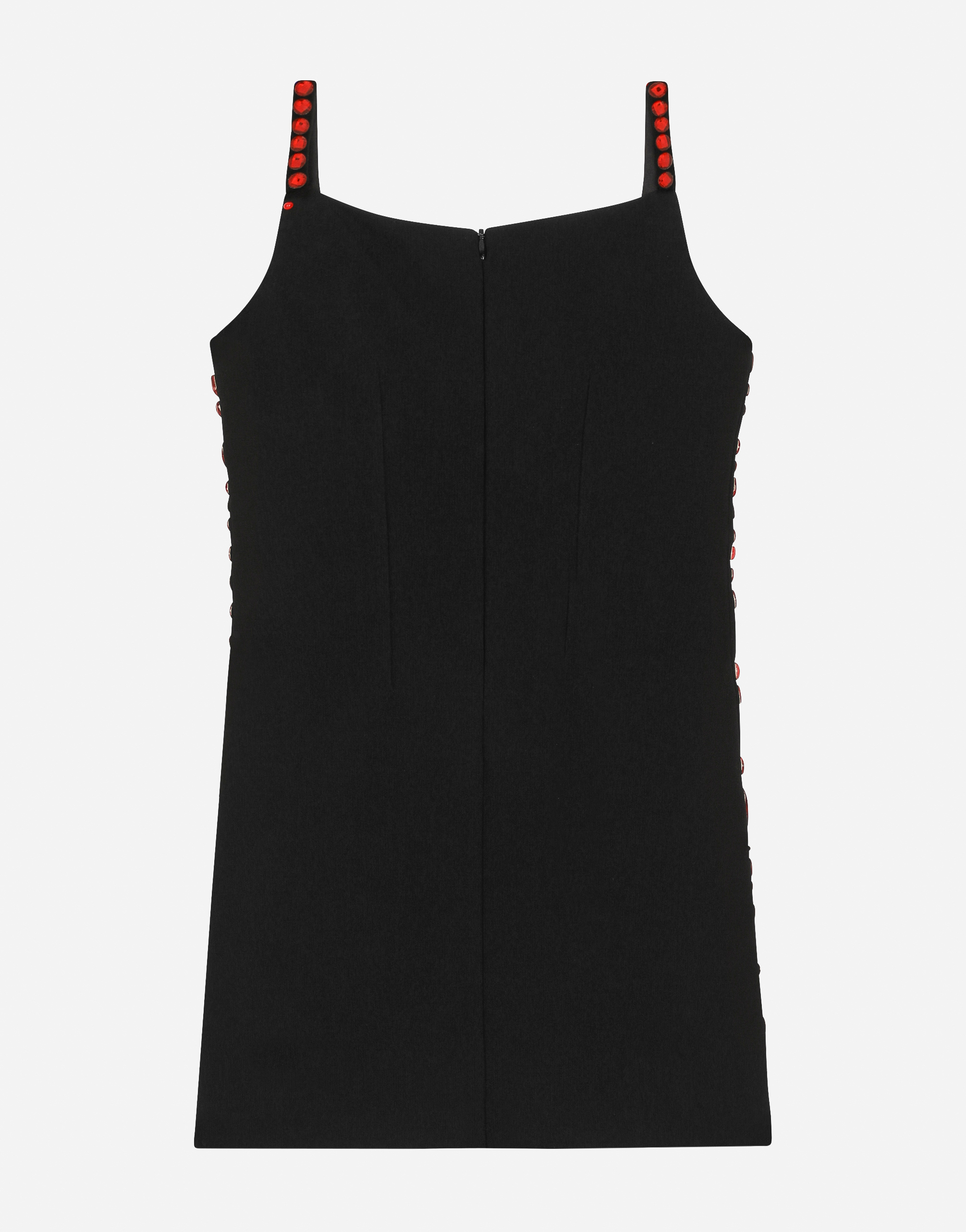 DOLCE & GABBANA SLEEVELESS DRESS WITH FUSIBLE RHINESTONES