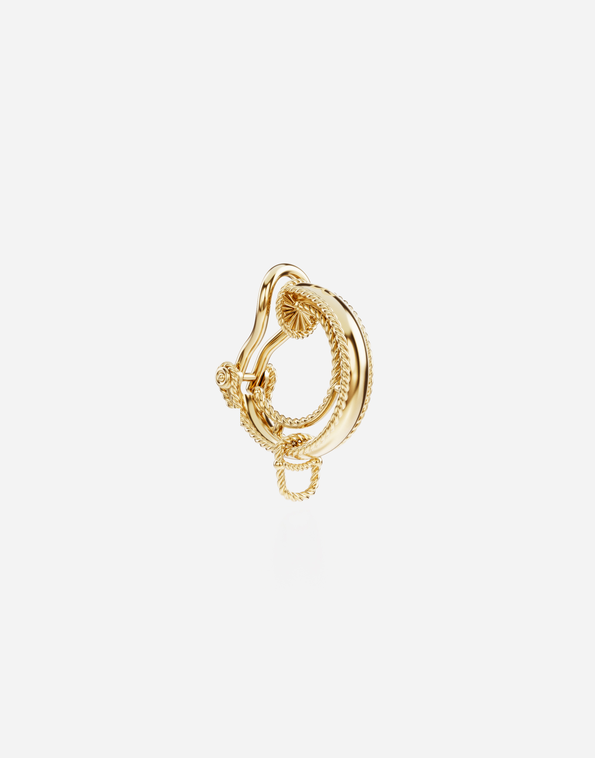 Dolce & Gabbana Rainbow Alphabet Clip-on Earring In Yellow 18kt Gold