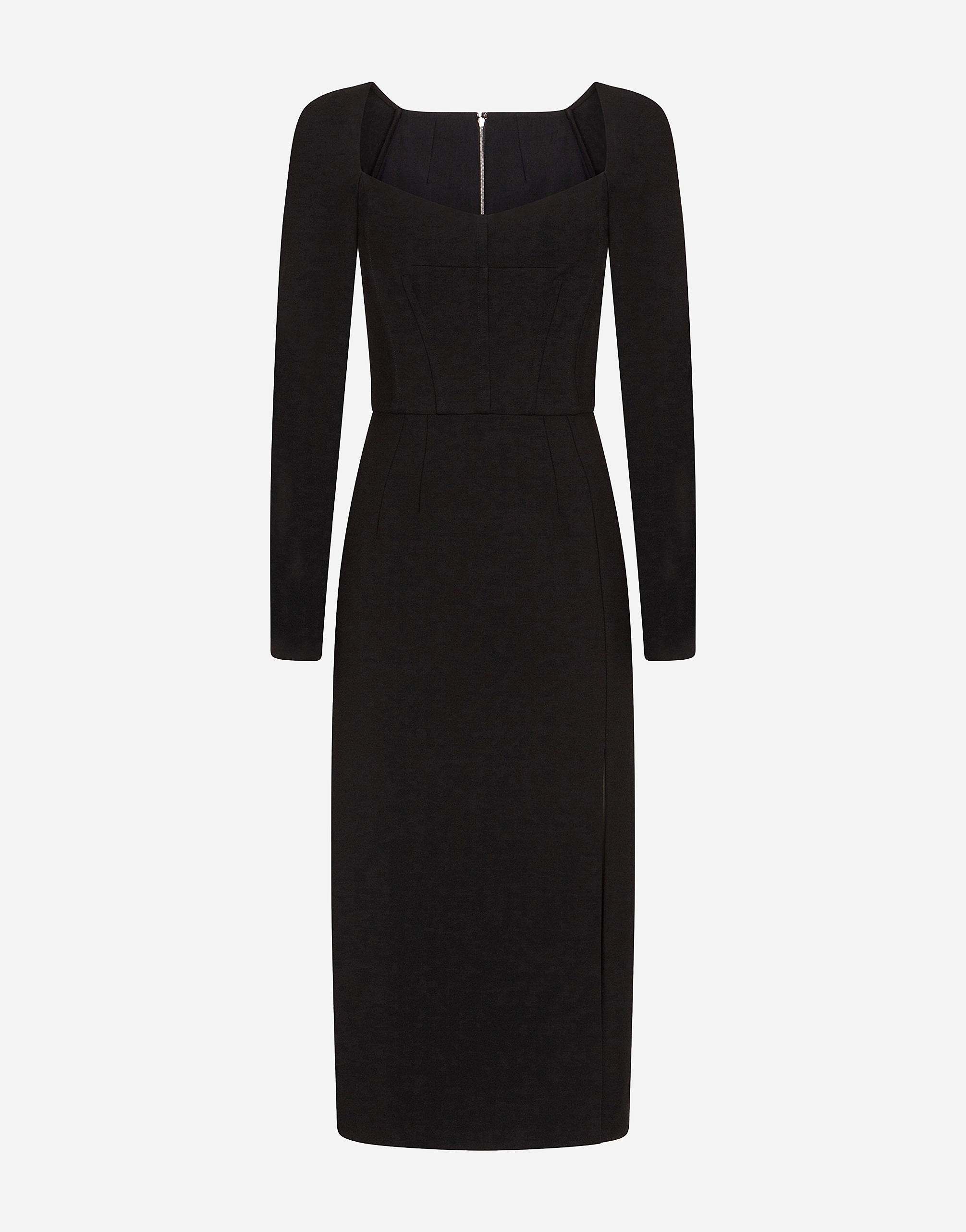 Dolce & Gabbana Stretch Jersey Sheath Dress - Woman Dresses Black Viscose