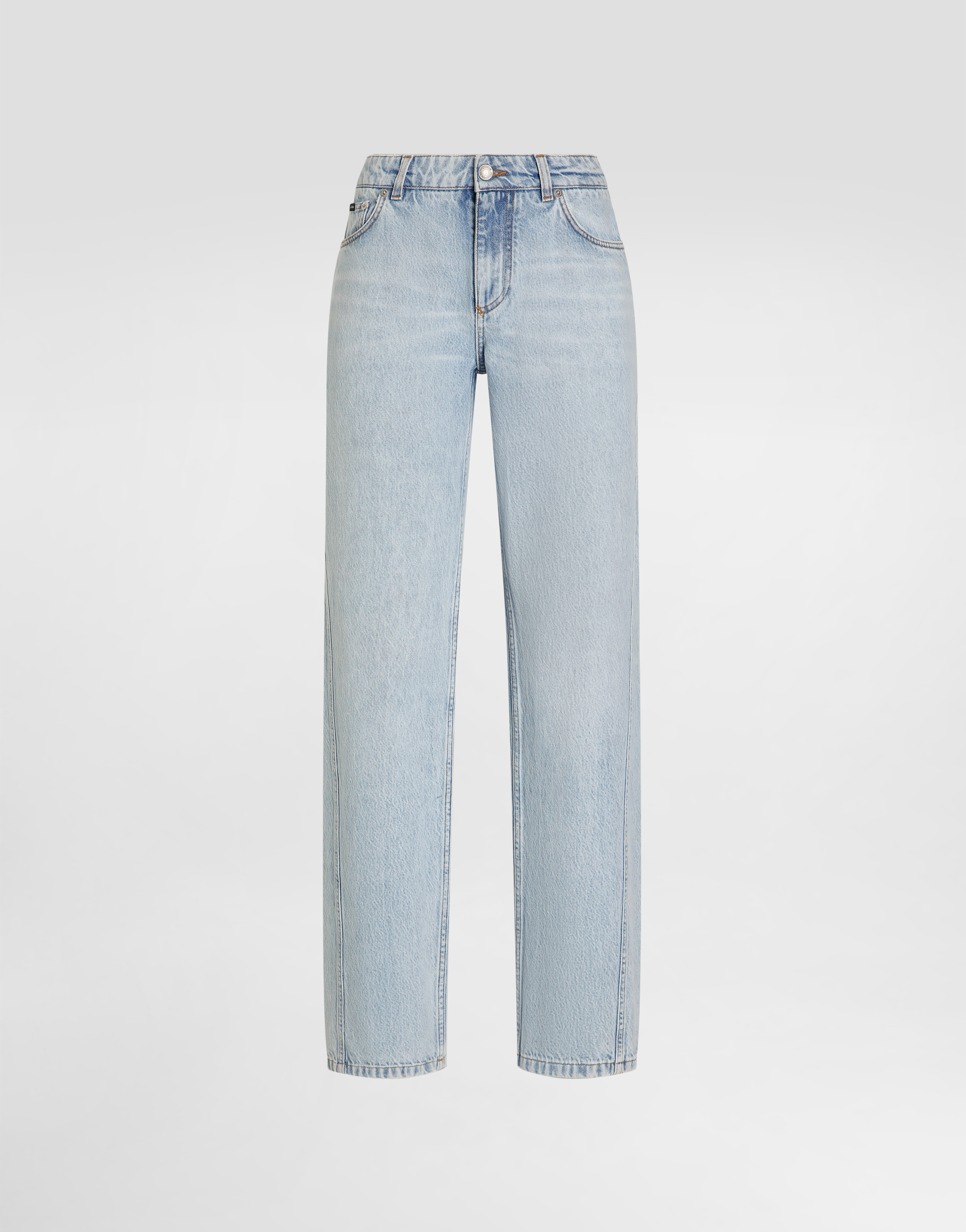 Dolce & Gabbana 5-pocket Denim Trousers In Multi