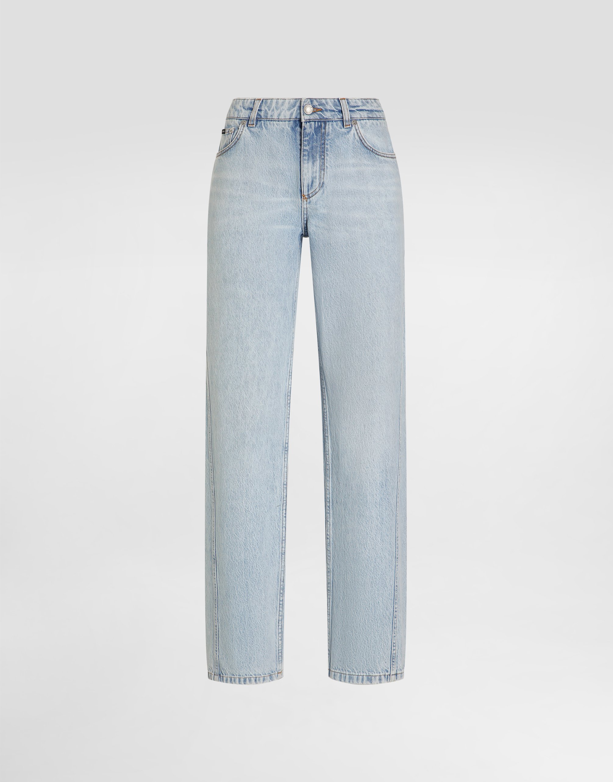 Dolce & Gabbana 5-pocket Denim Trousers In Multi