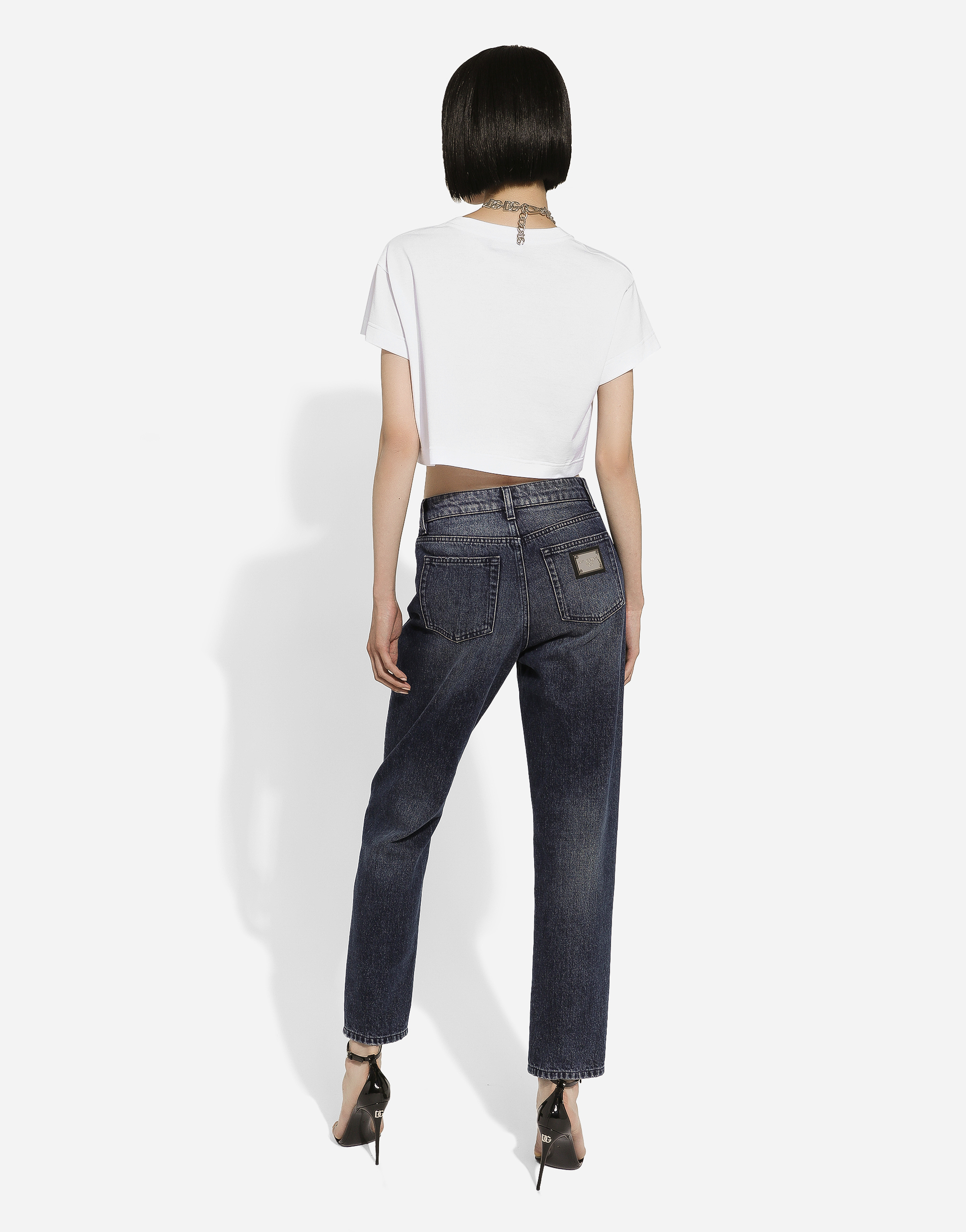 Shop Dolce & Gabbana Boyfriend Jeans In Blue