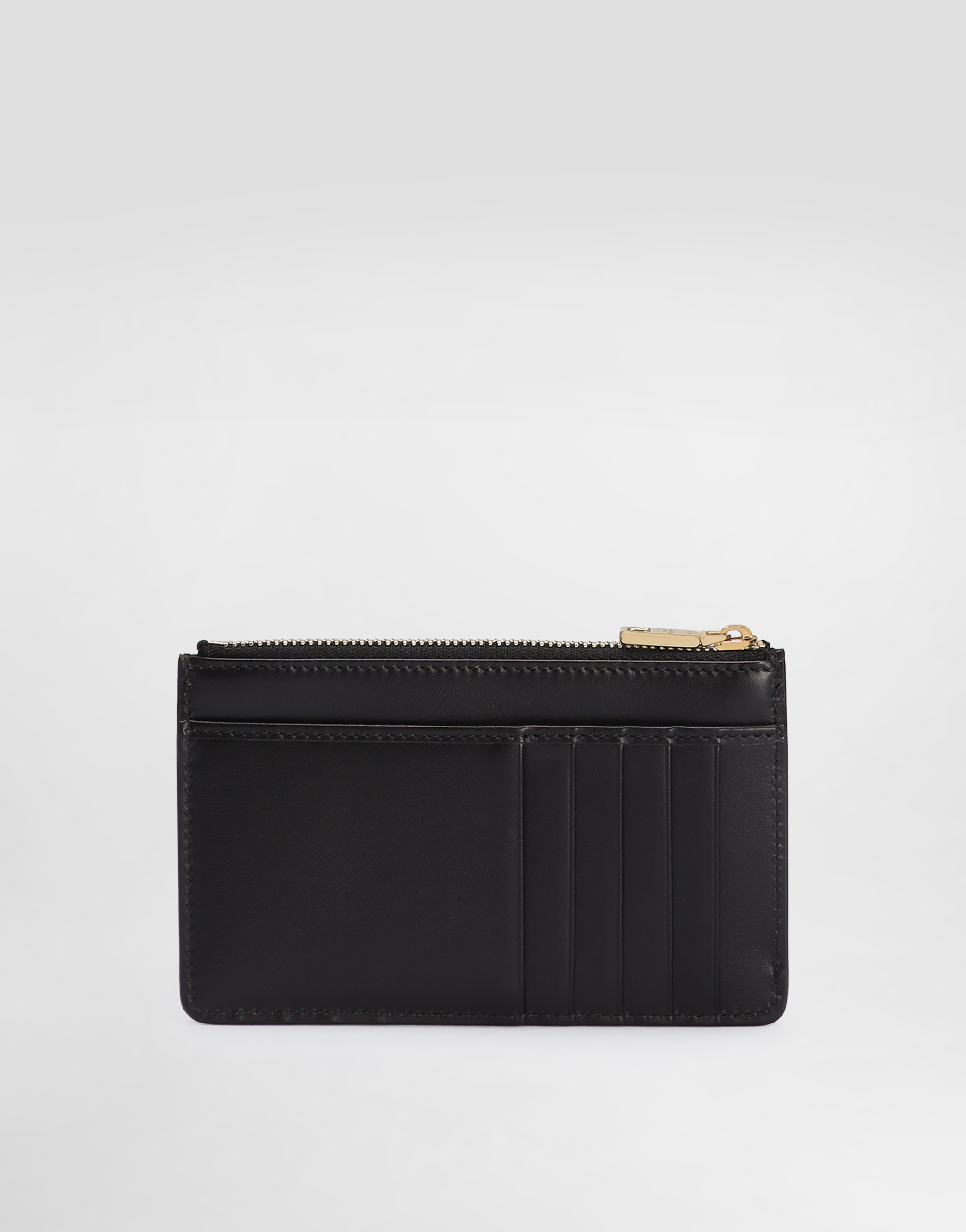 Dolce & Gabbana Medium Devotion Card Holder In Black