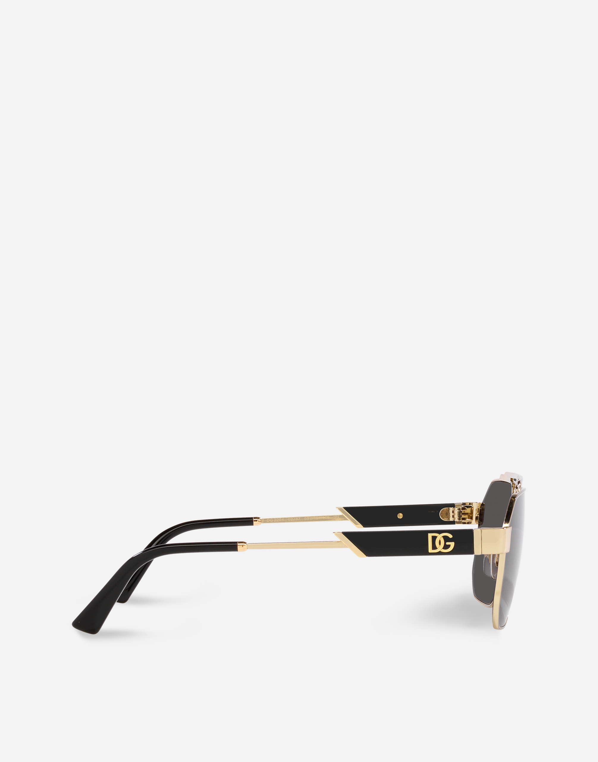 Shop Dolce & Gabbana Dark Sicily Sunglasses In Gold