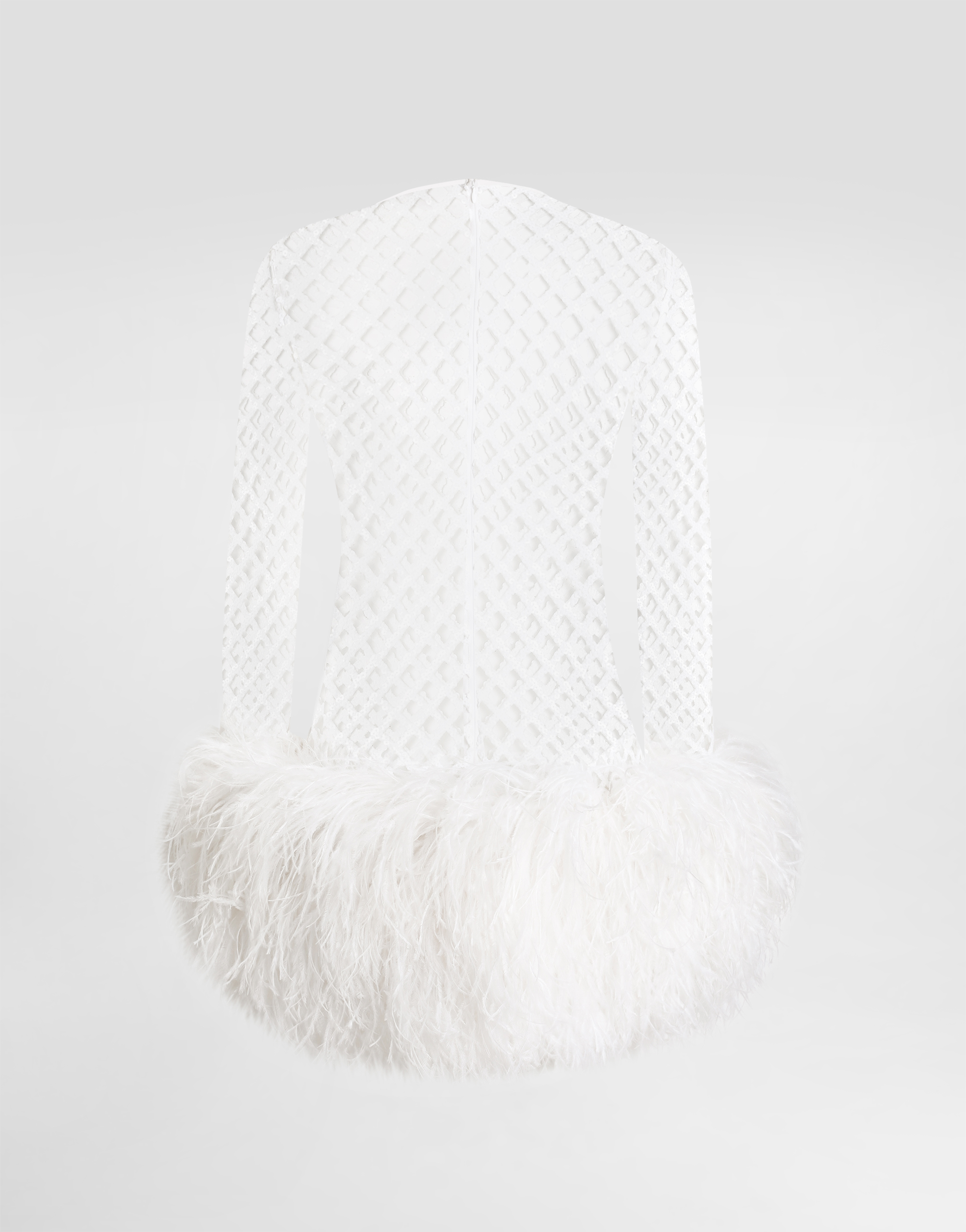 Short mesh dress with sequins