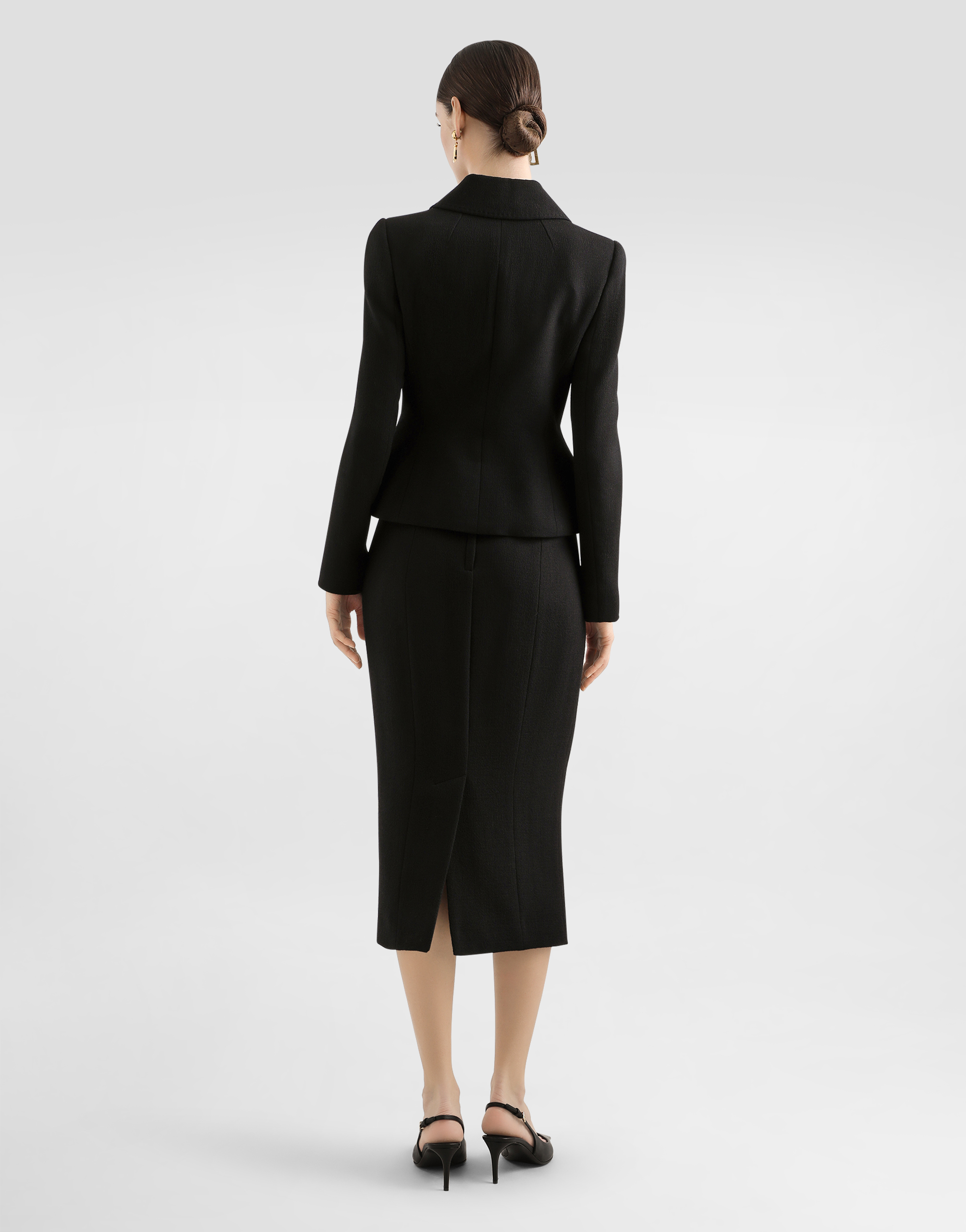 Single-breasted virgin wool jacket