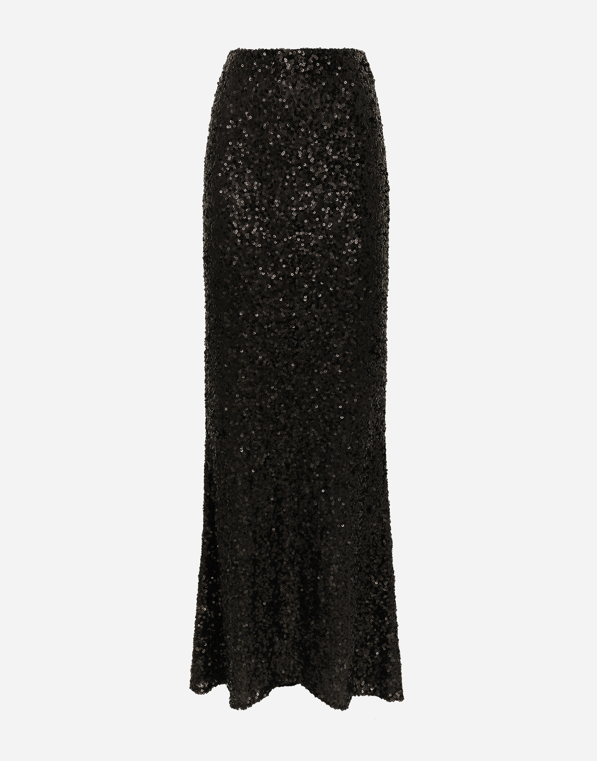 Dolce & Gabbana Long Sequined Mermaid Skirt - Woman Skirts Black