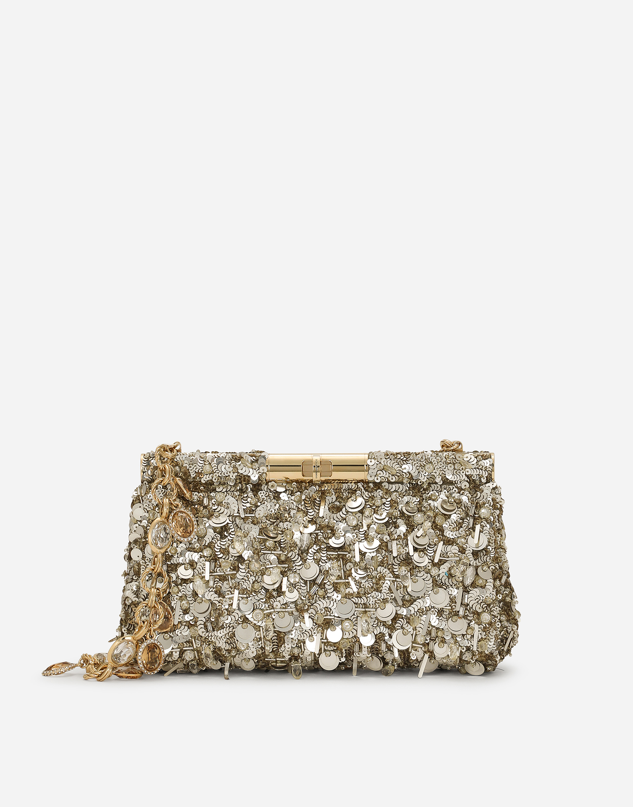 Dolce & Gabbana Medium Marlene Shoulder Bag - Woman Shoulder And Crossbody Bags Gold Onesize
