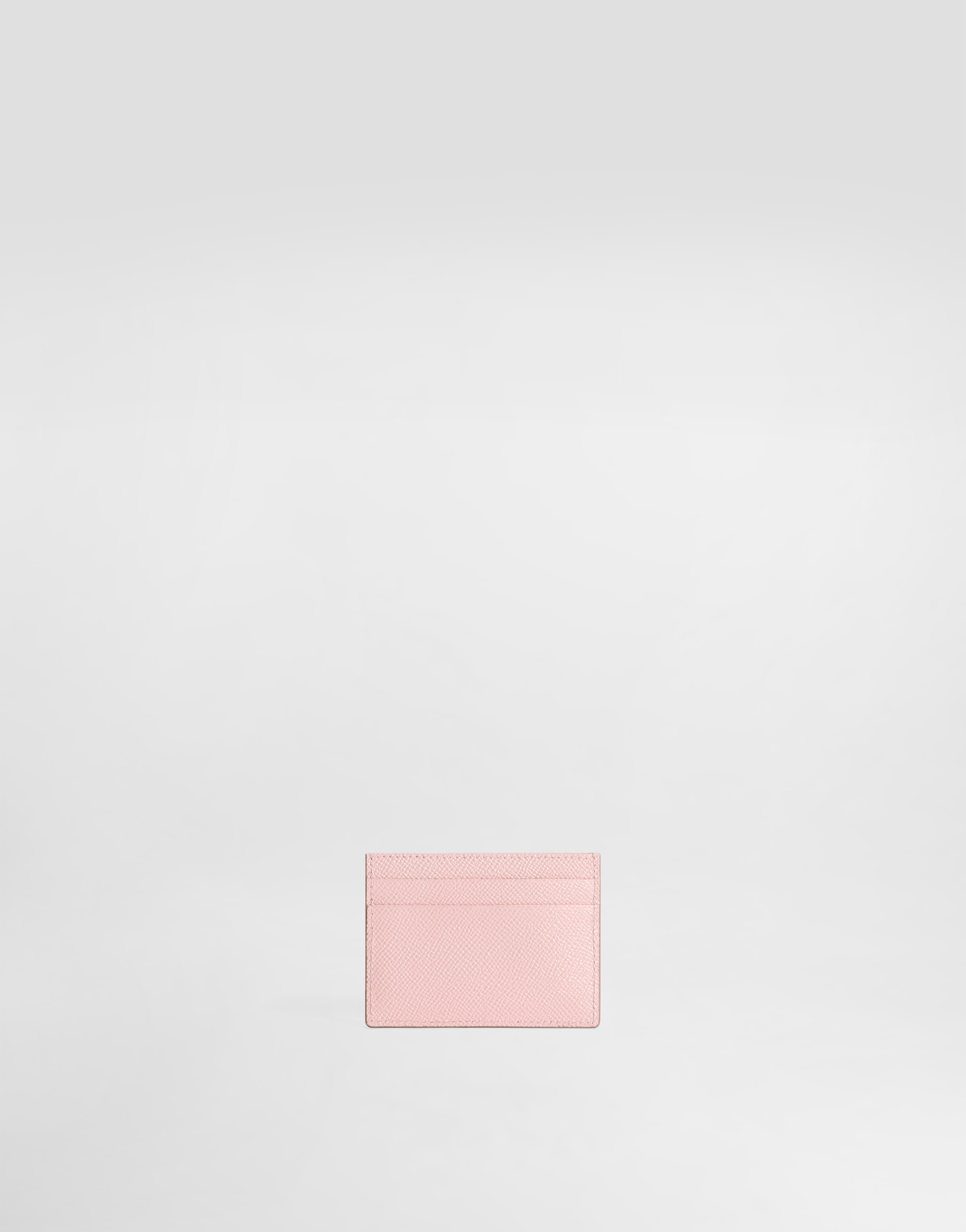  Dolce & Gabbana Dolce & Gabbana Calfskin Card Holder With Plate - Woman Wallets And Small Leather Goods Pink Leather Onesize 