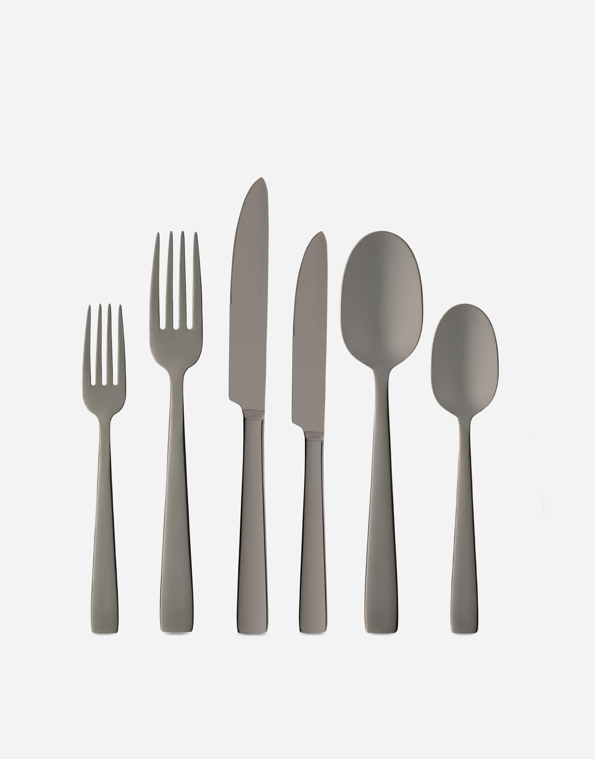 Dolce & Gabbana 6-piece Inox Flatware Set In Multicolor