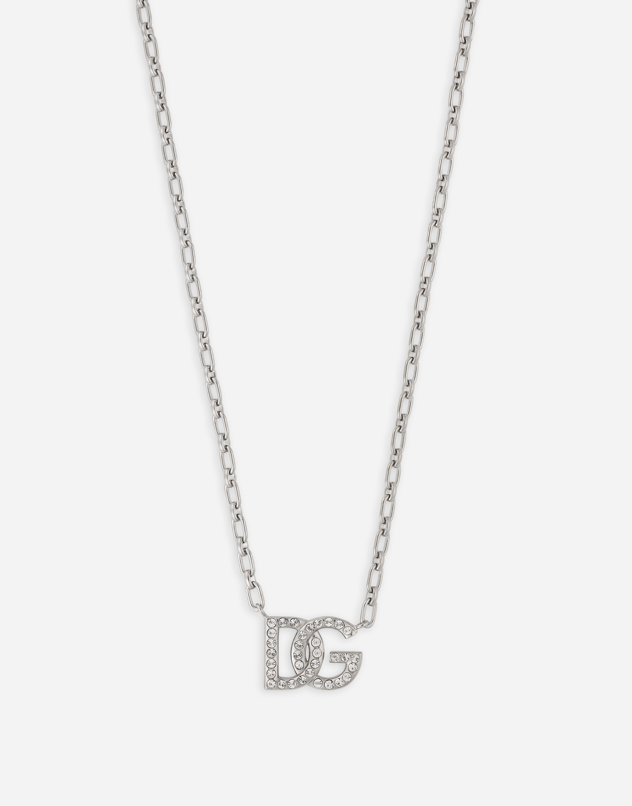 DOLCE & GABBANA CHAIN NECKLACE WITH DG LOGO
