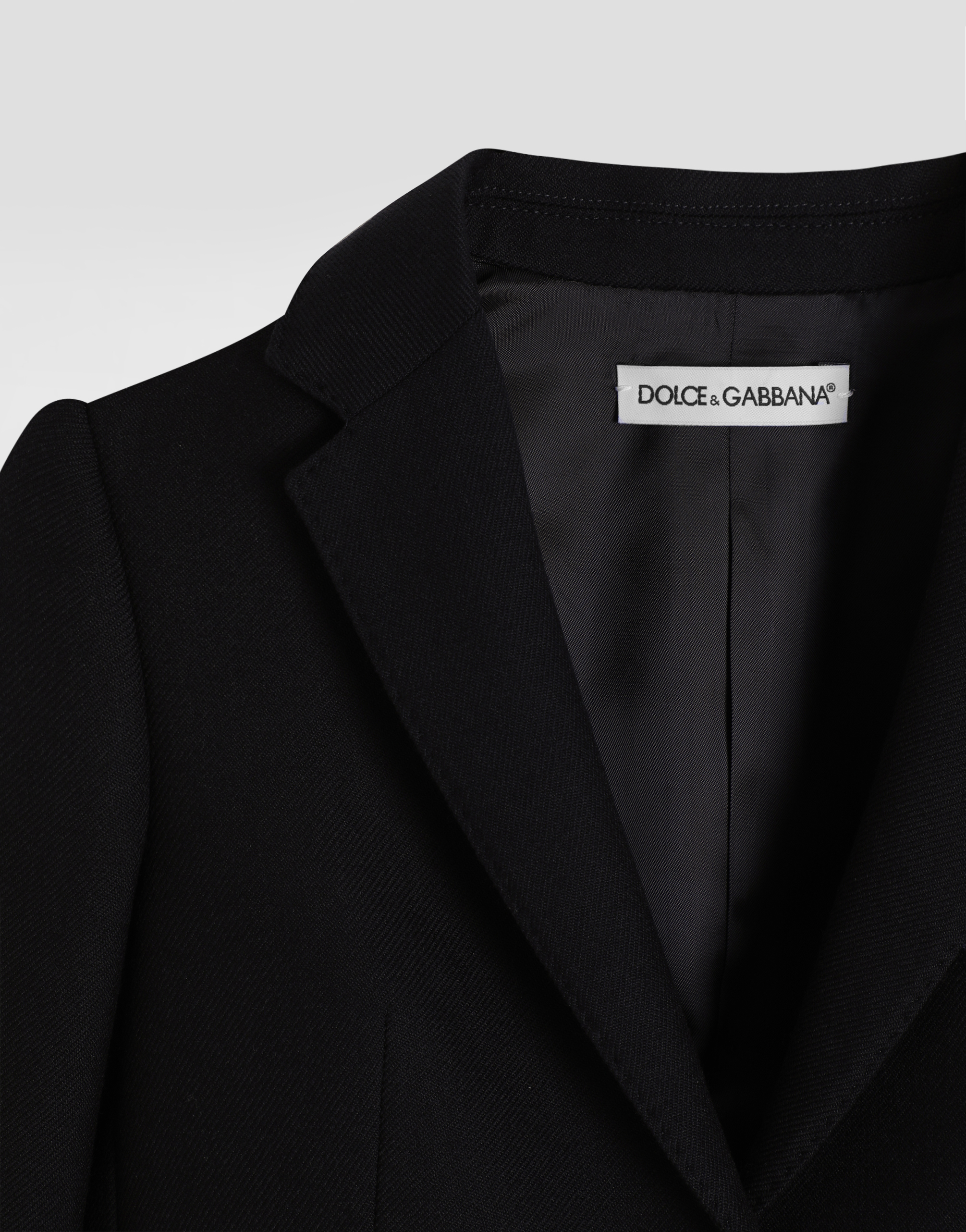 Single-breasted jacket canvas