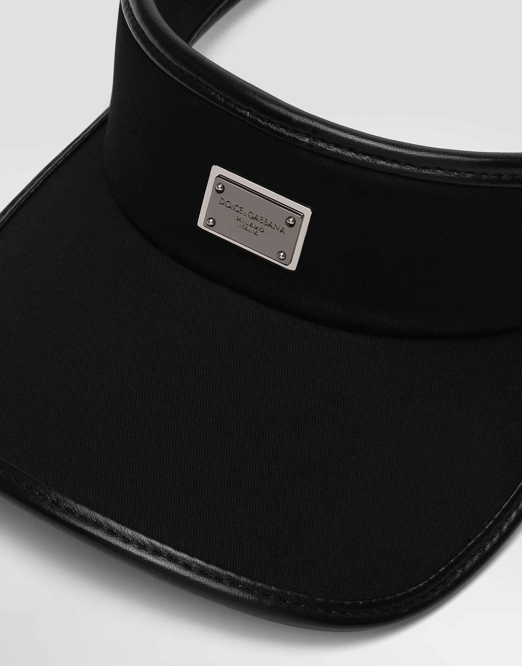 Gabardine peak with logo