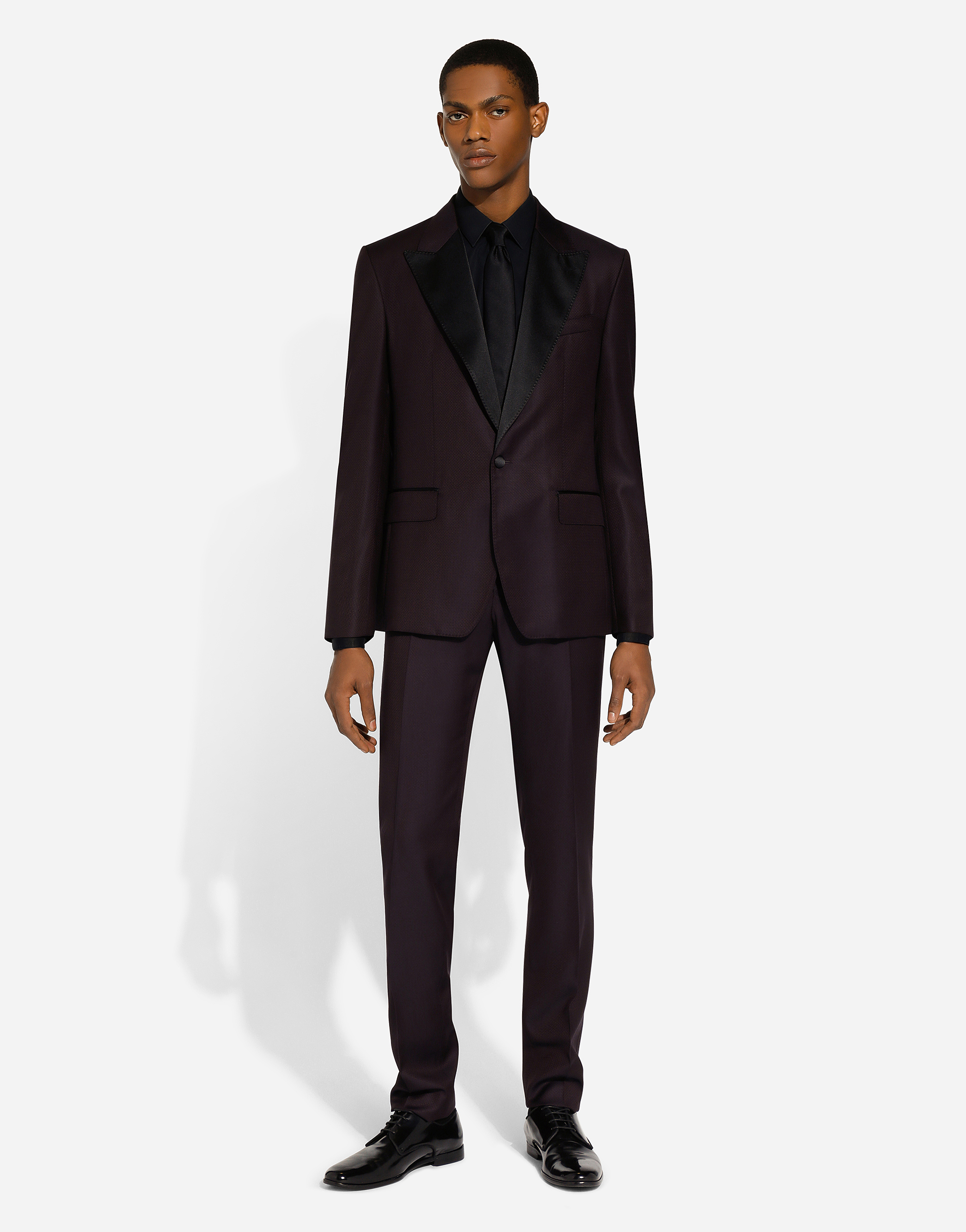 Dolce & Gabbana Single-breasted Tuxedo Suit In Multicolor