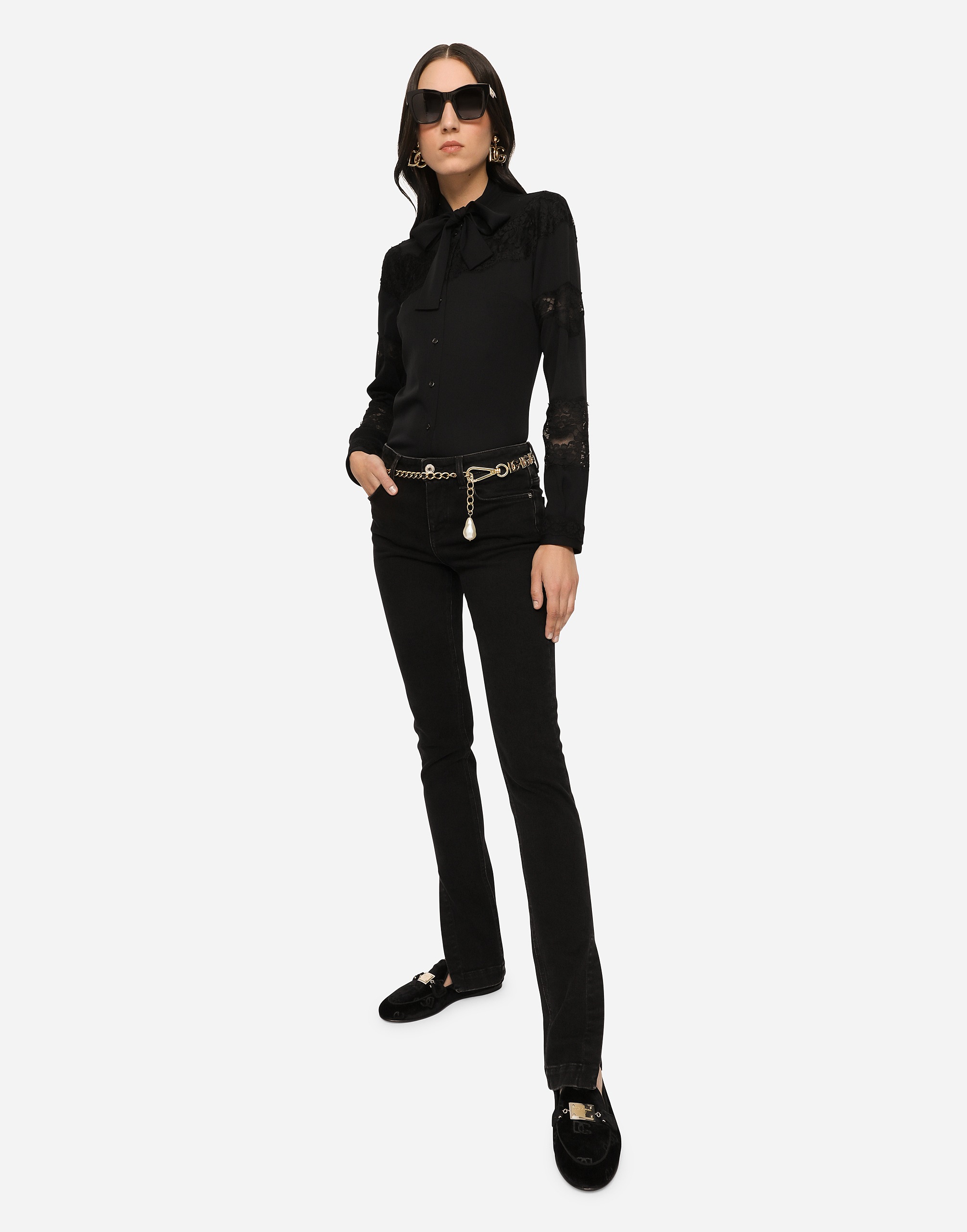 Dolce & Gabbana Washed Denim Girly Jeans In Multicolor