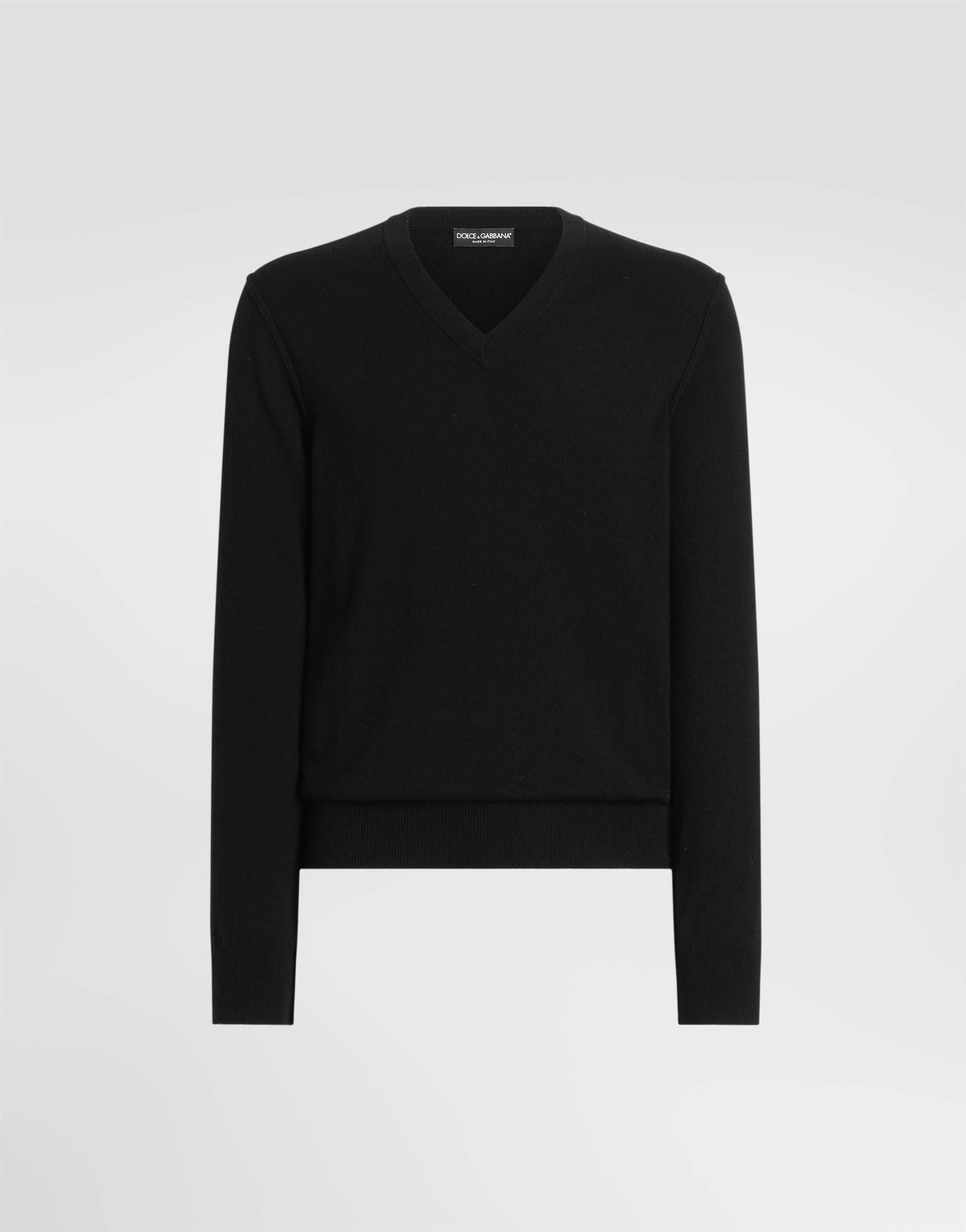 ブラックのメンズ Cashmere pullover | Dolce&Gabbana®