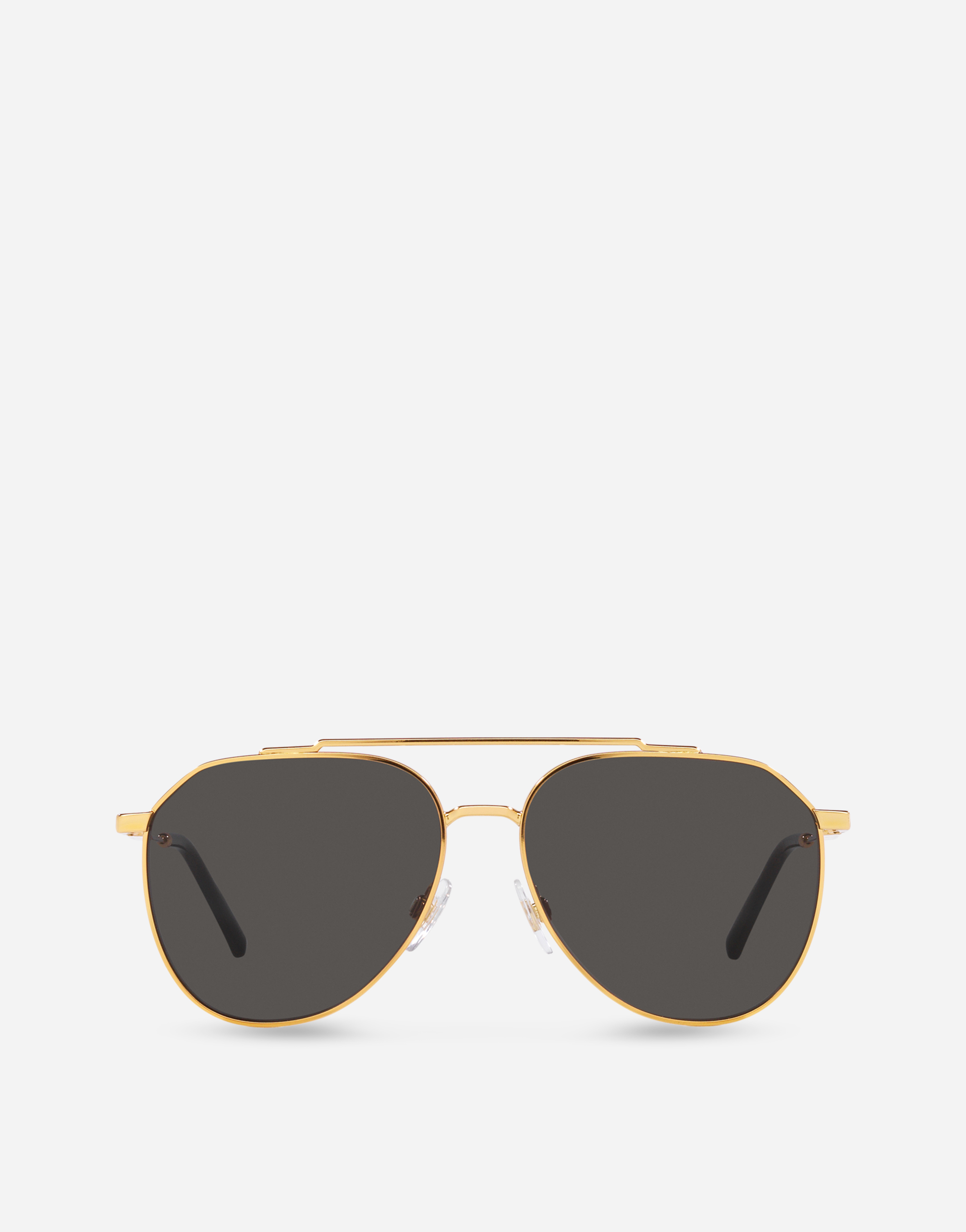 Dolce & Gabbana Diagonal Cut Sunglasses In Gold