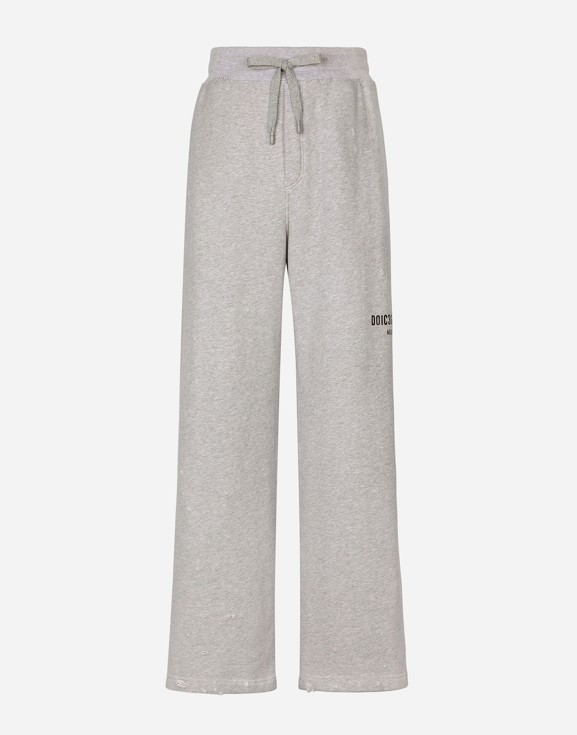 DOLCE & GABBANA PRINTED JOGGING PANTS WITH SMALL ABRASIONS