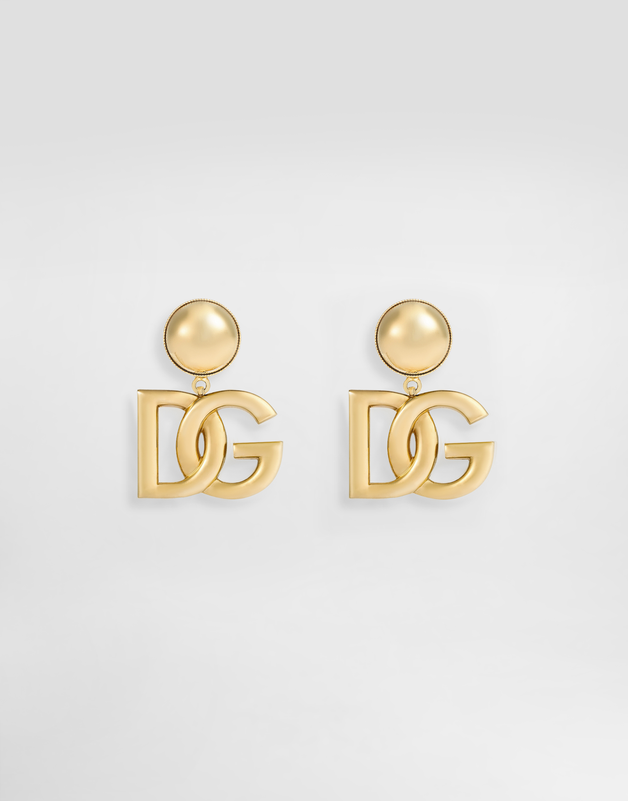 R*u様 DOLCE&GABBANA ロゴ入りピアス Clip-on earrings with DG logo in Gold for Women | Dolce&Gabbana® US
