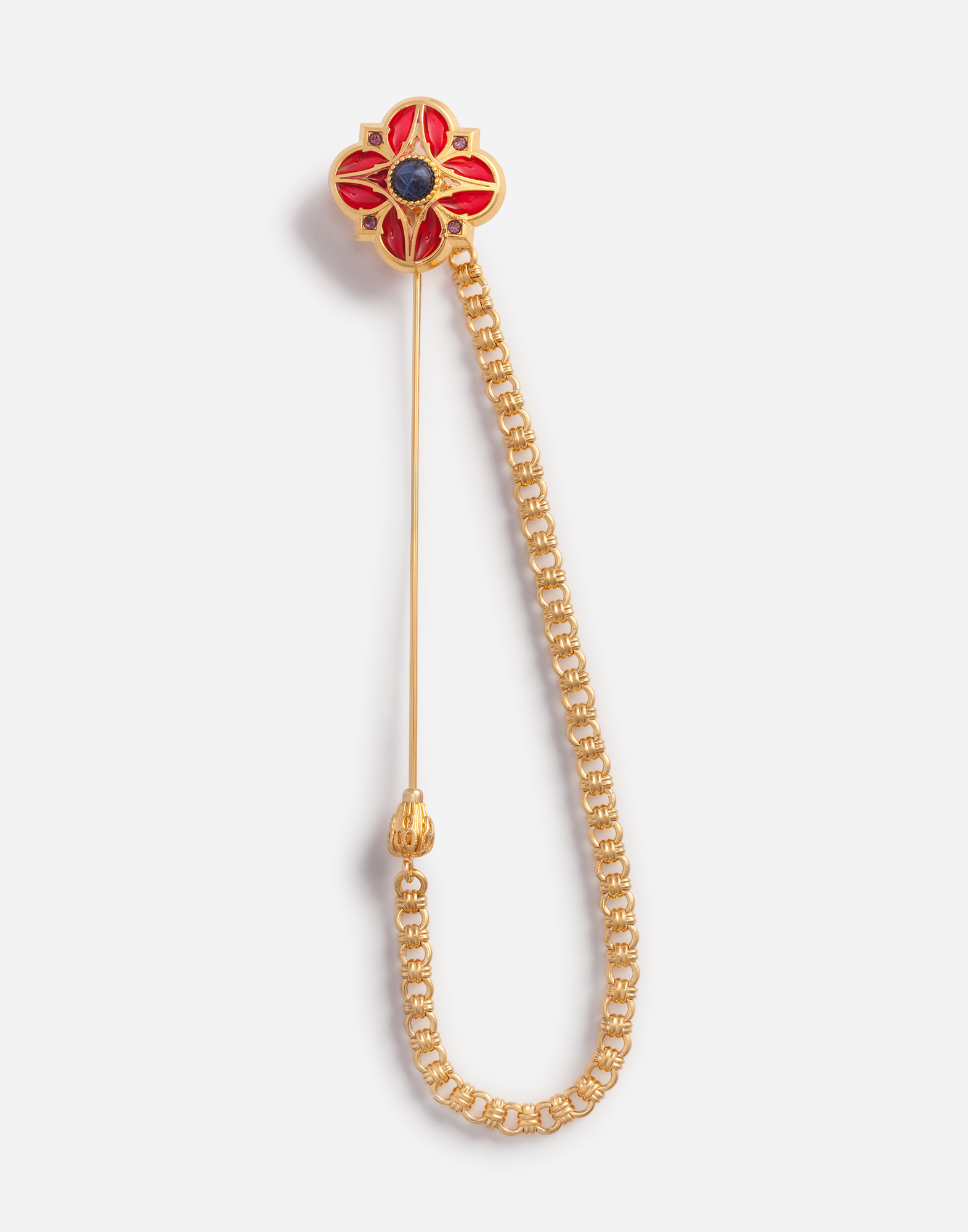 DOLCE＆GABBANA DG ロゴ ブローチ ゴールド ブローチ メタル DGロゴ