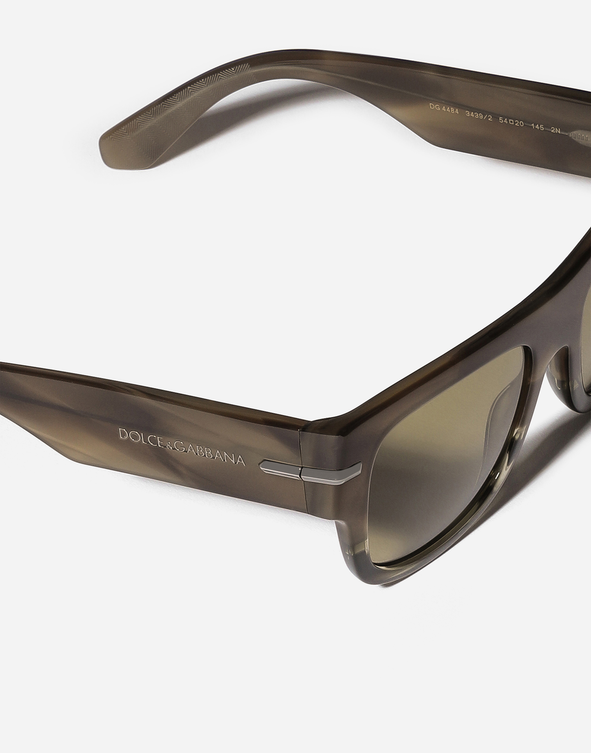 Dolce & Gabbana Dg Signature Sunglasses In Havana Green