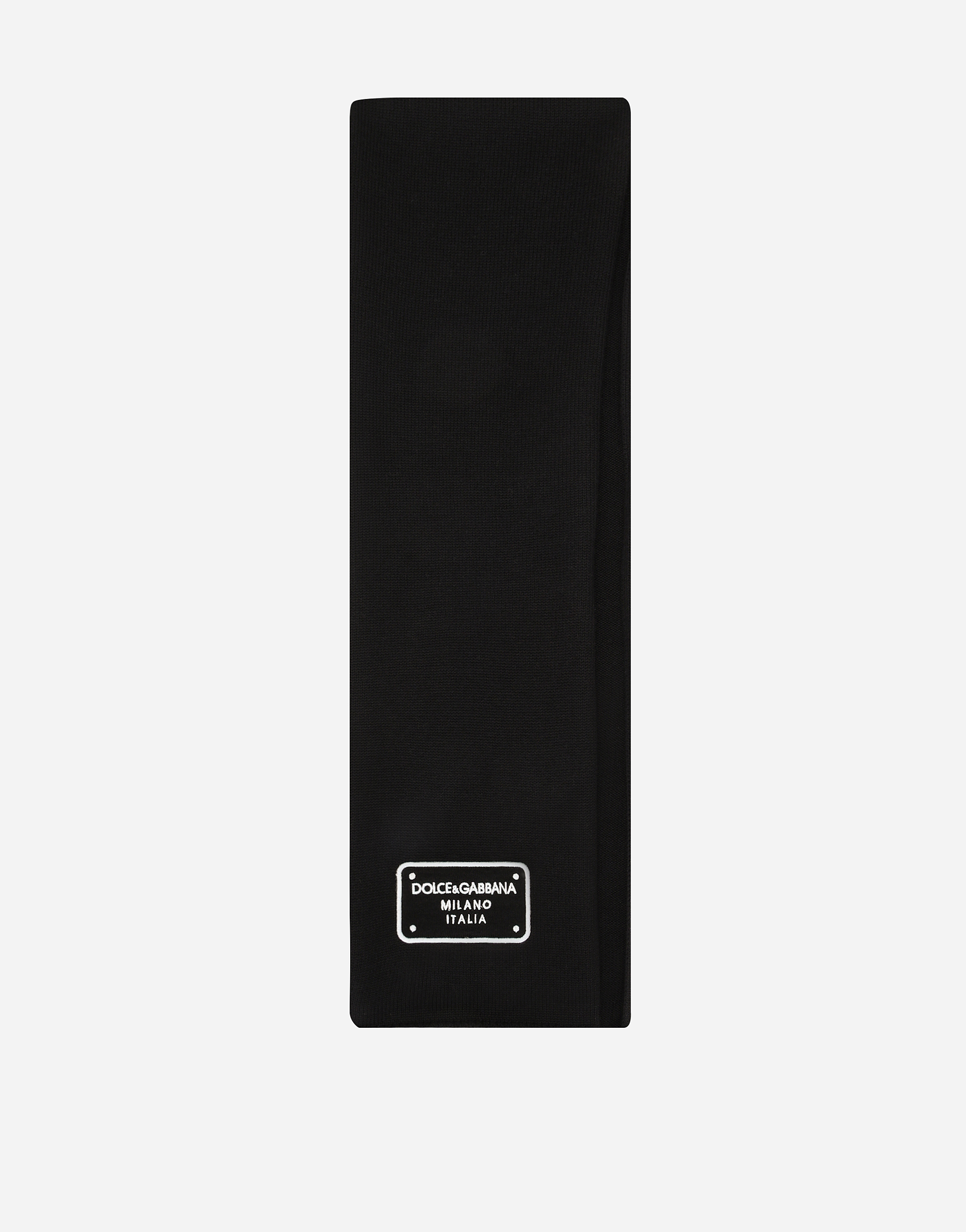 【関税込み】Dolce&Gabbana ブラック シフォン ベール スカーフ ブラックのウィメンズ シルクシフォン ロング タキシードドレス