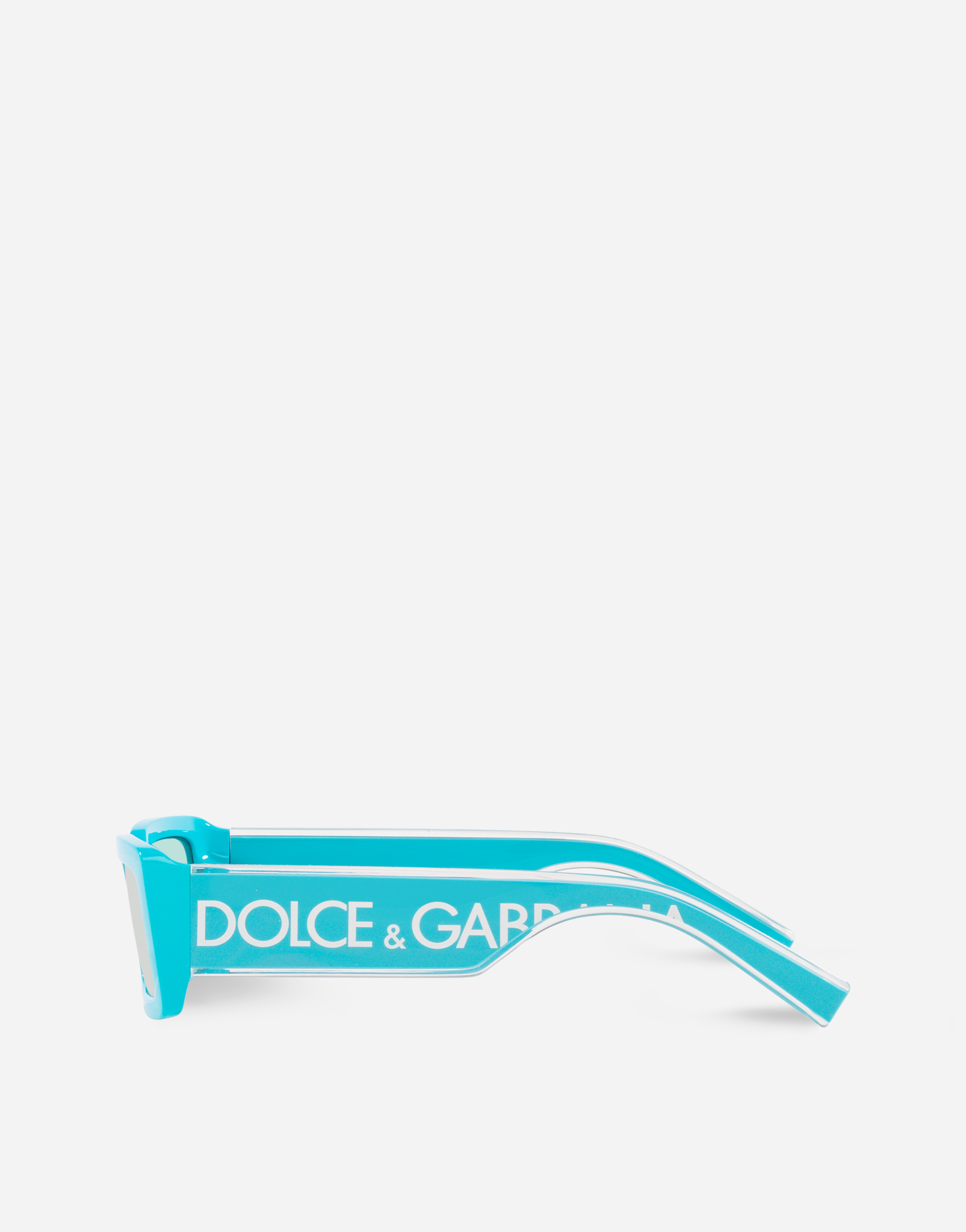 Shop Dolce & Gabbana Dg Elastic Sunglasses In Azure