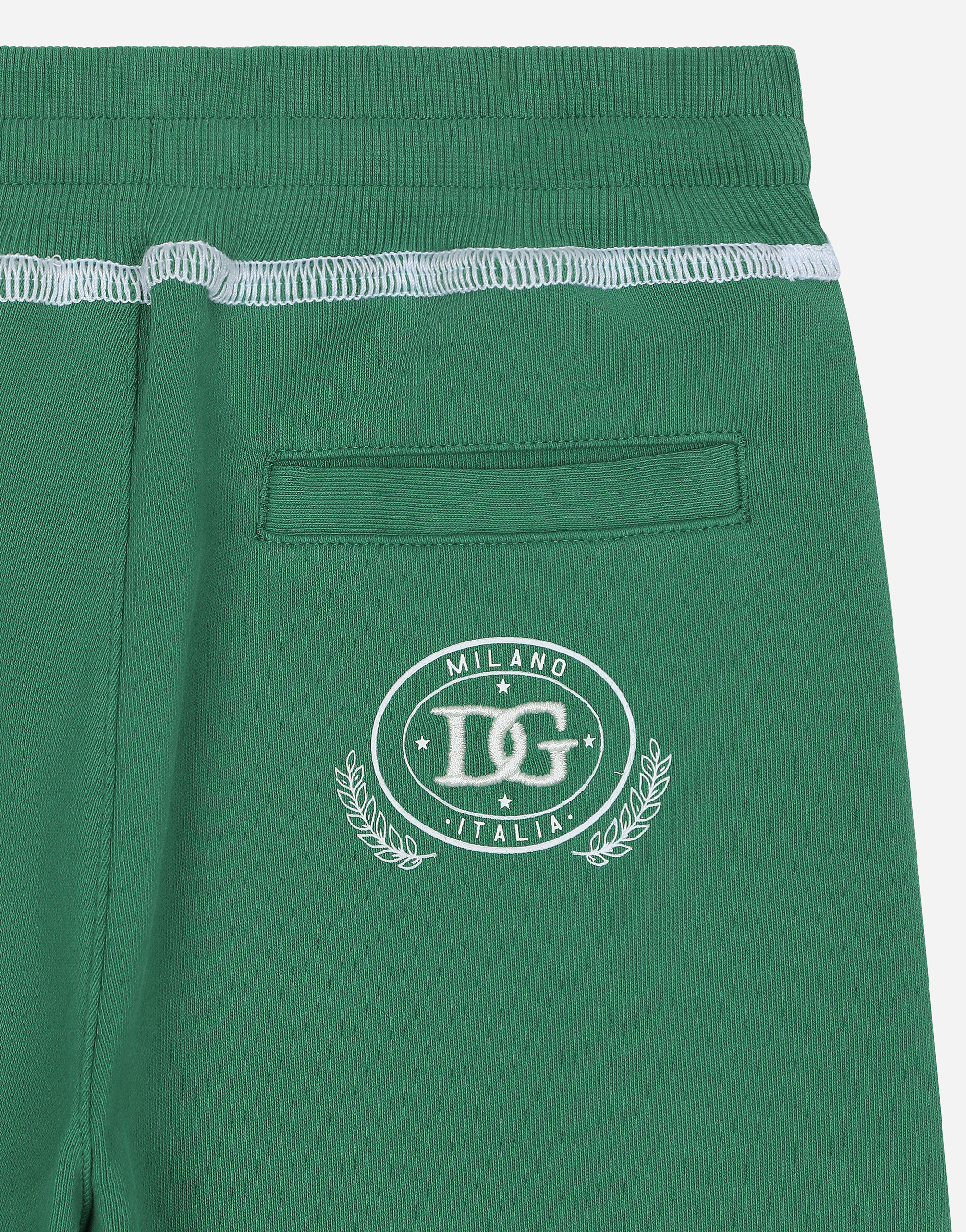 Jersey shorts with contrasting stitching and DG logo