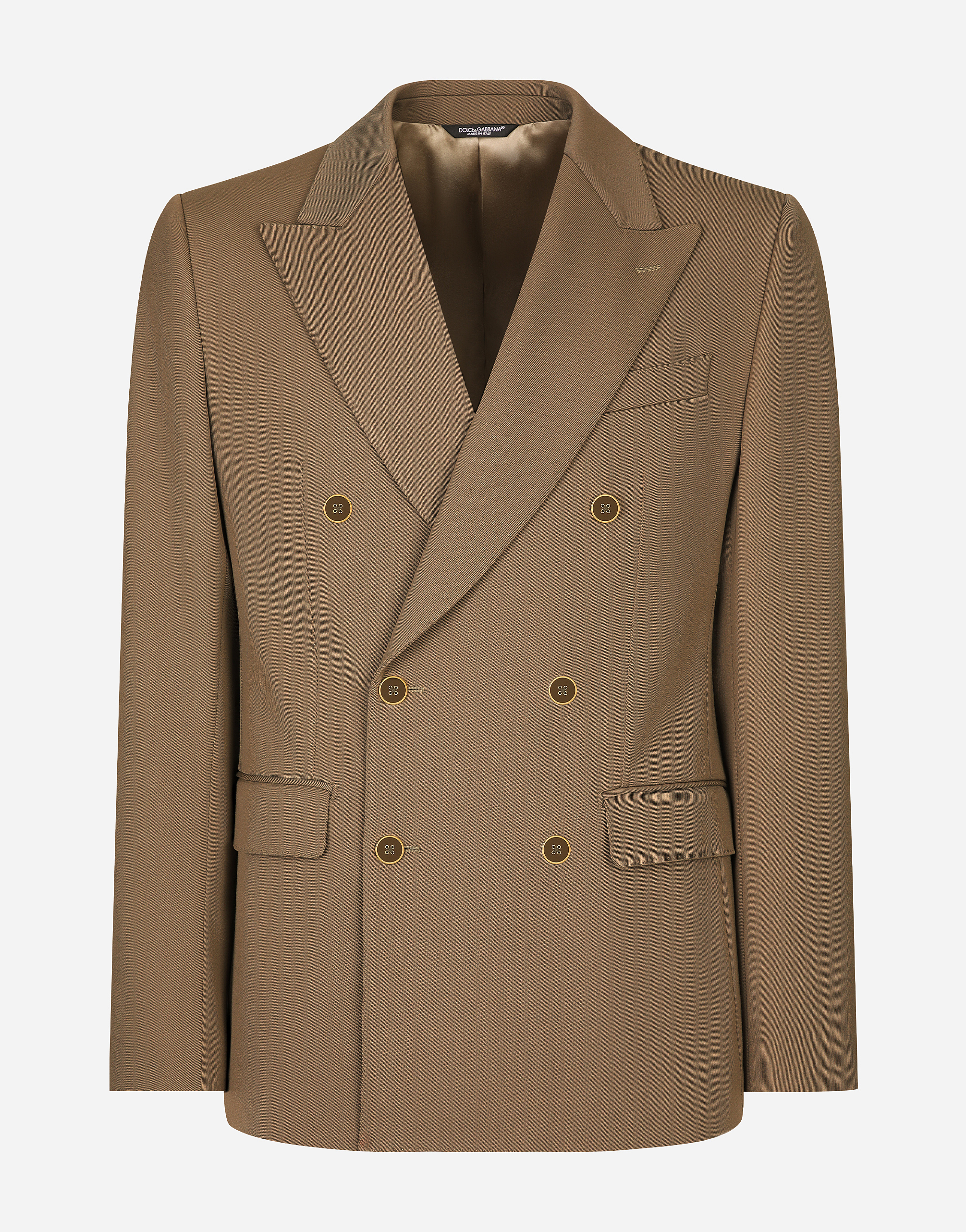 Dolce & Gabbana Technical Gabardine Jacket In Grey