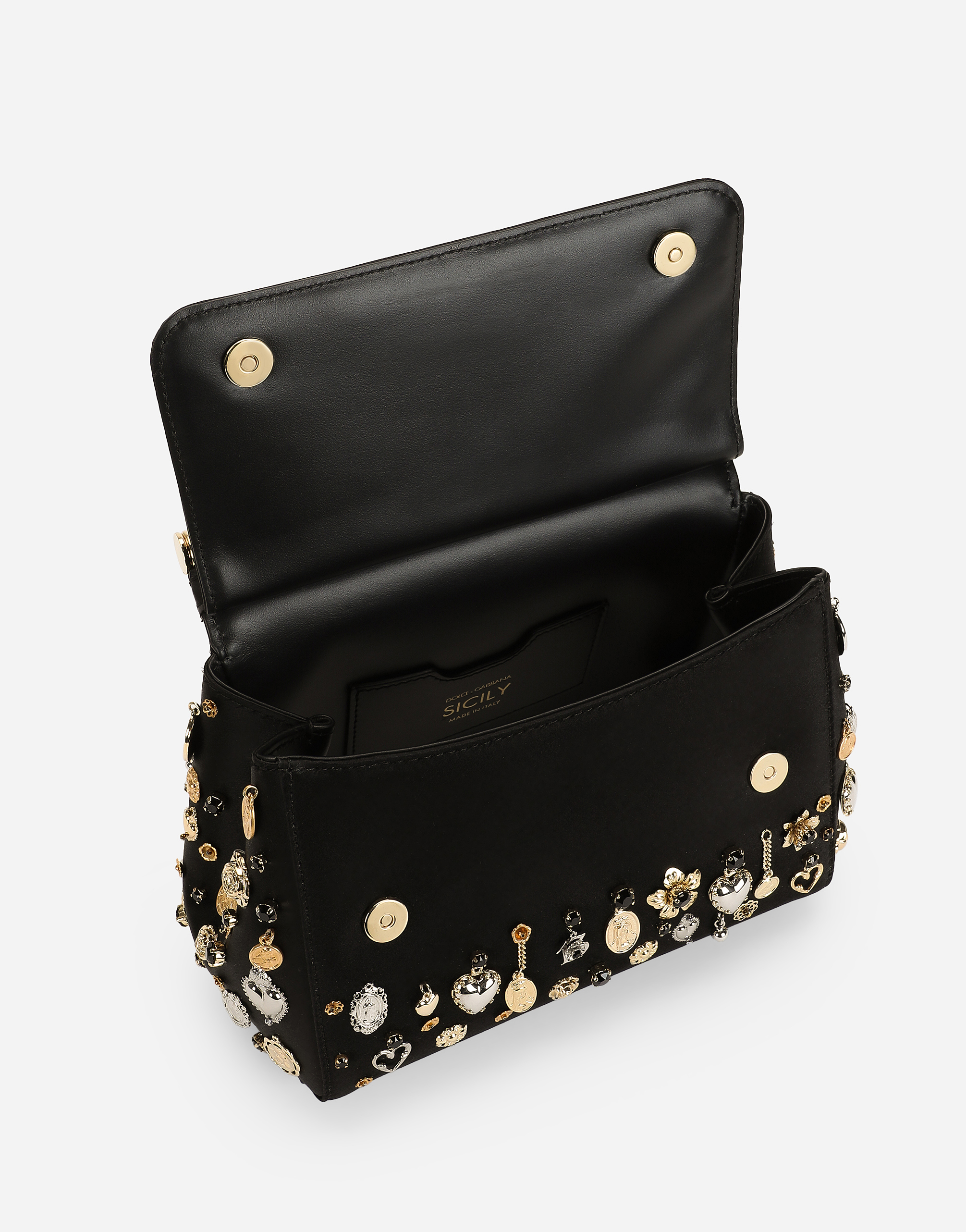 Dolce & Gabbana Kleine Sicily Handtasche In Multicolor