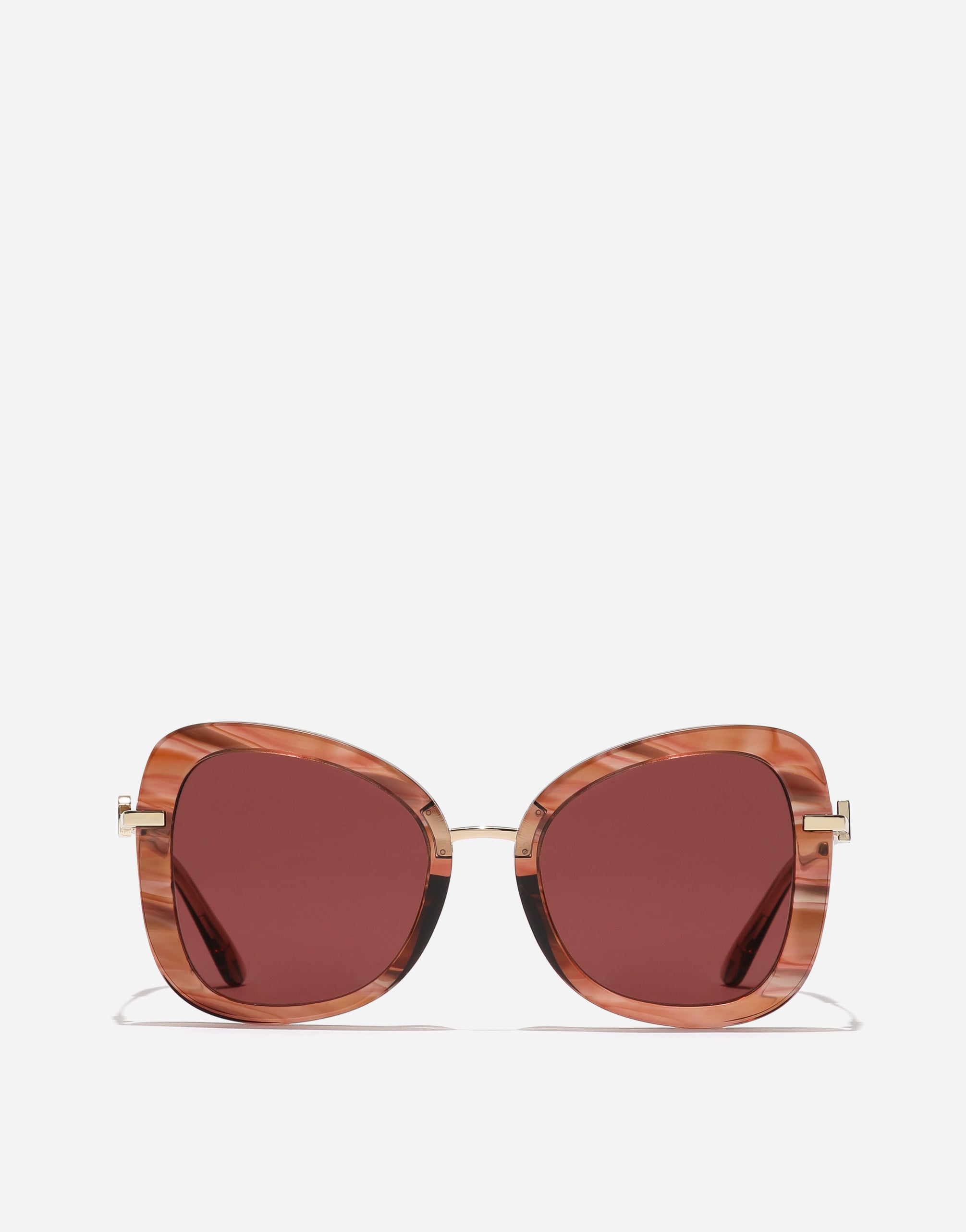 DG Glow Sunglasses in Striped red transparent for Women