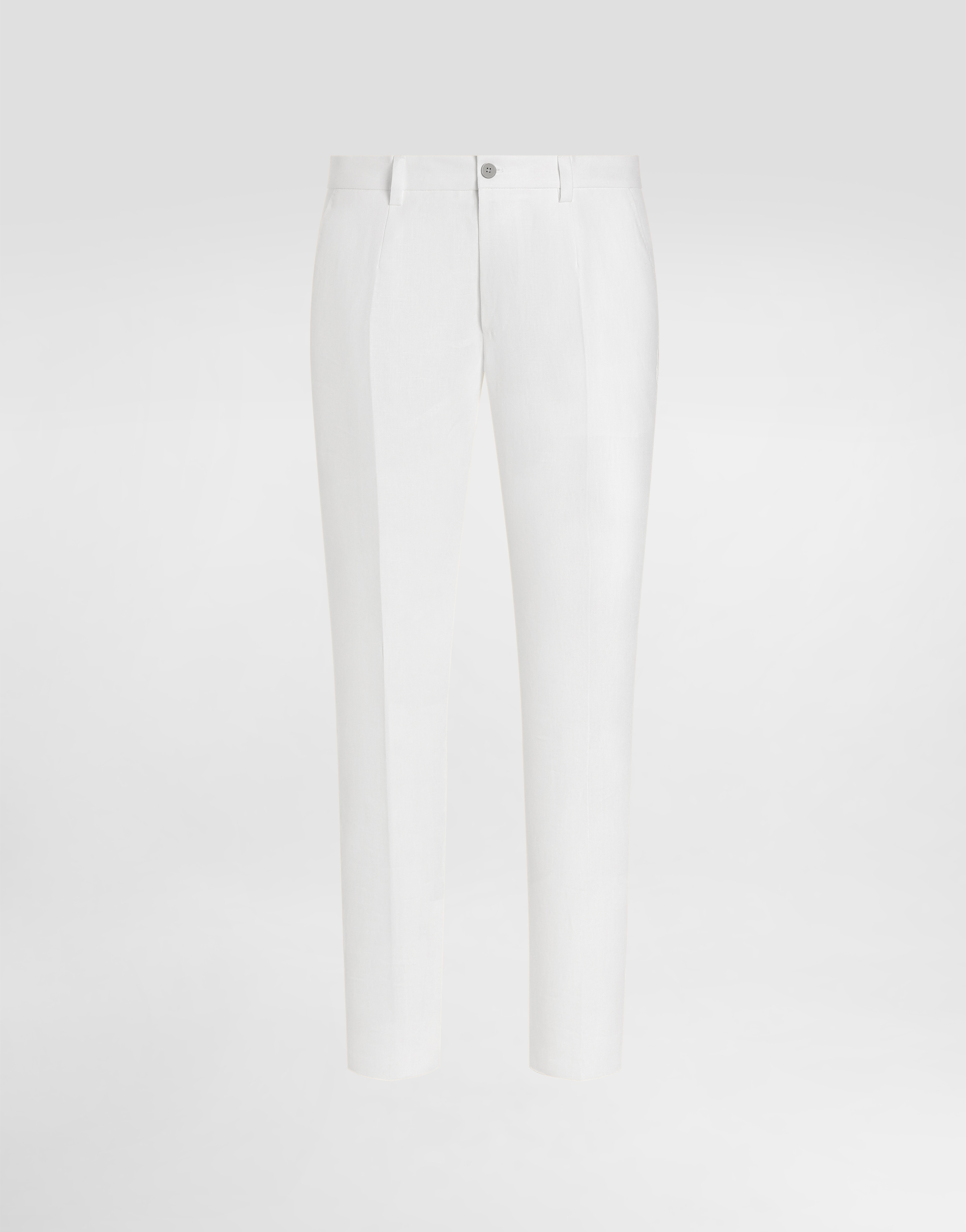 Dolce & Gabbana Pantalone - Man Pants And Shorts White Linen