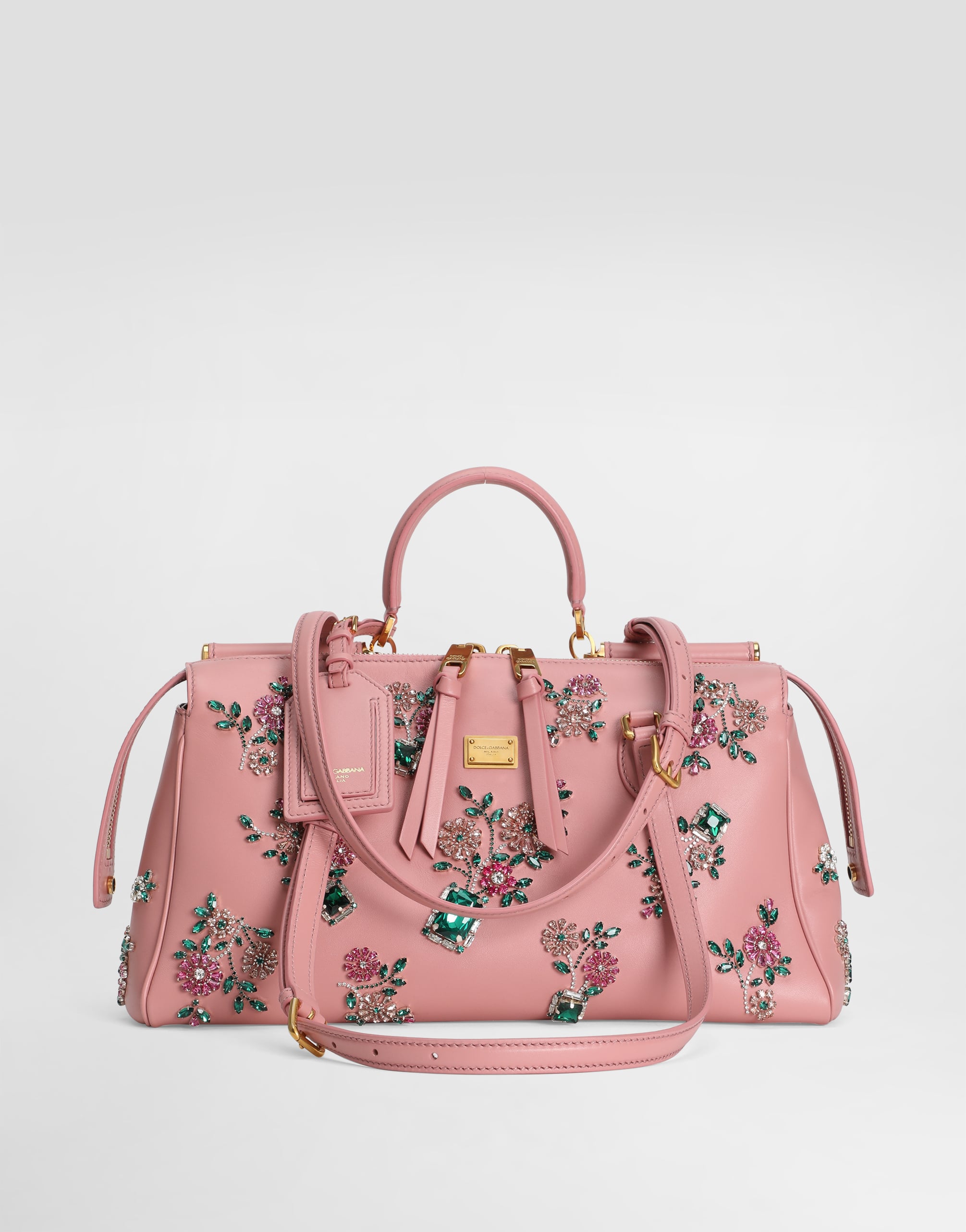 Medium Vittoria handbag with embroidery in Multicolor for Women