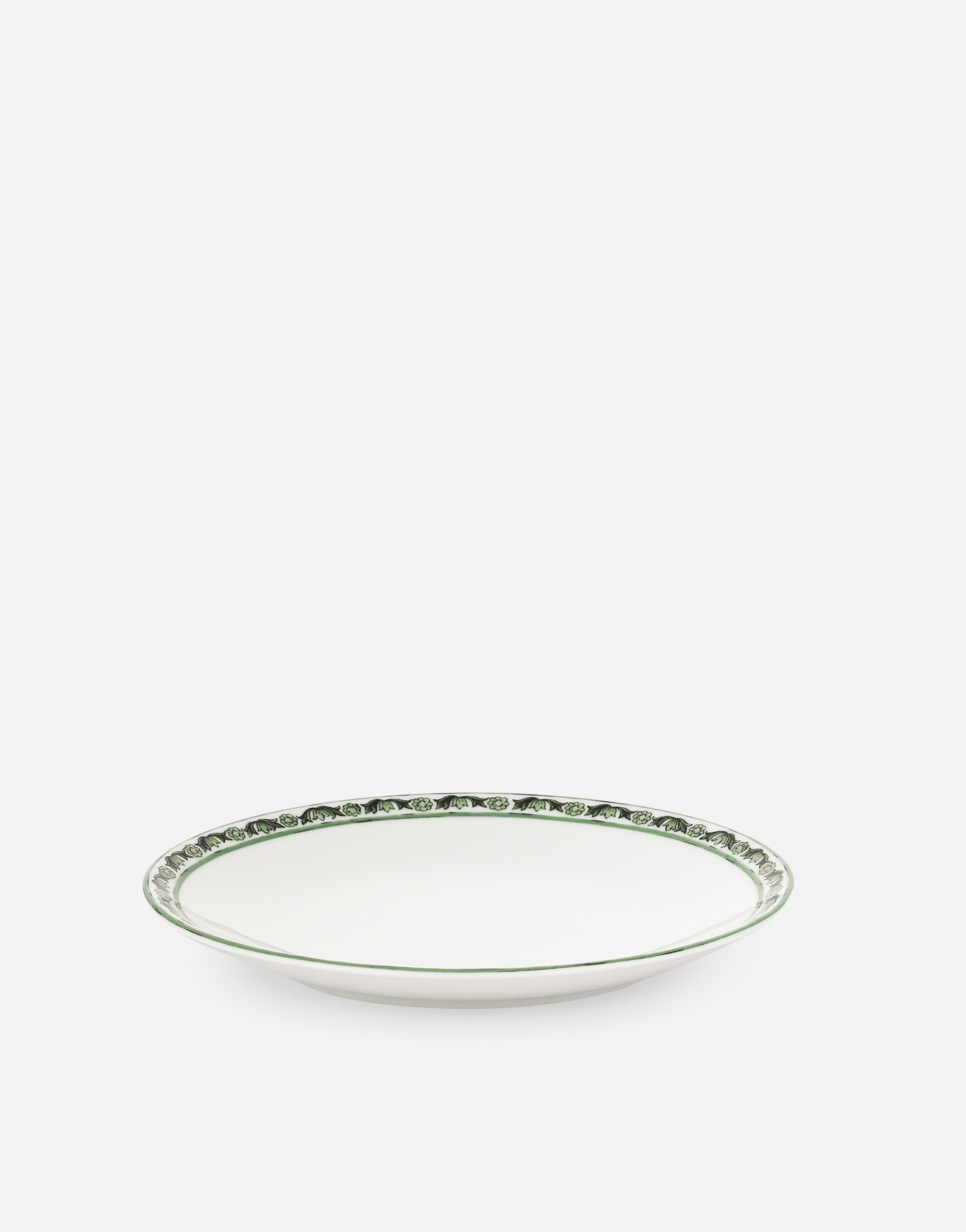 Dolce & Gabbana Set 2 Porcelain Dessert Plates In Multicolor