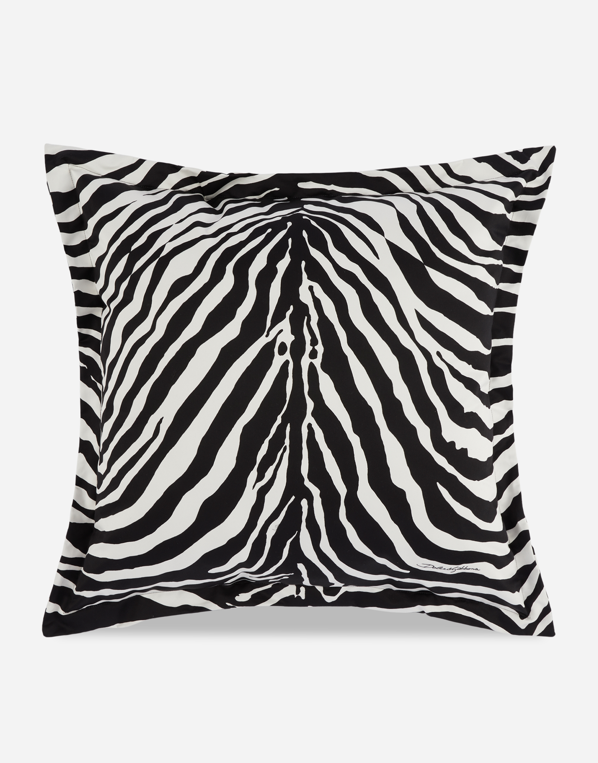 Dolce & Gabbana Duchesse Cotton Cushion Large Multicolor Unisex Onesize In Multicolor