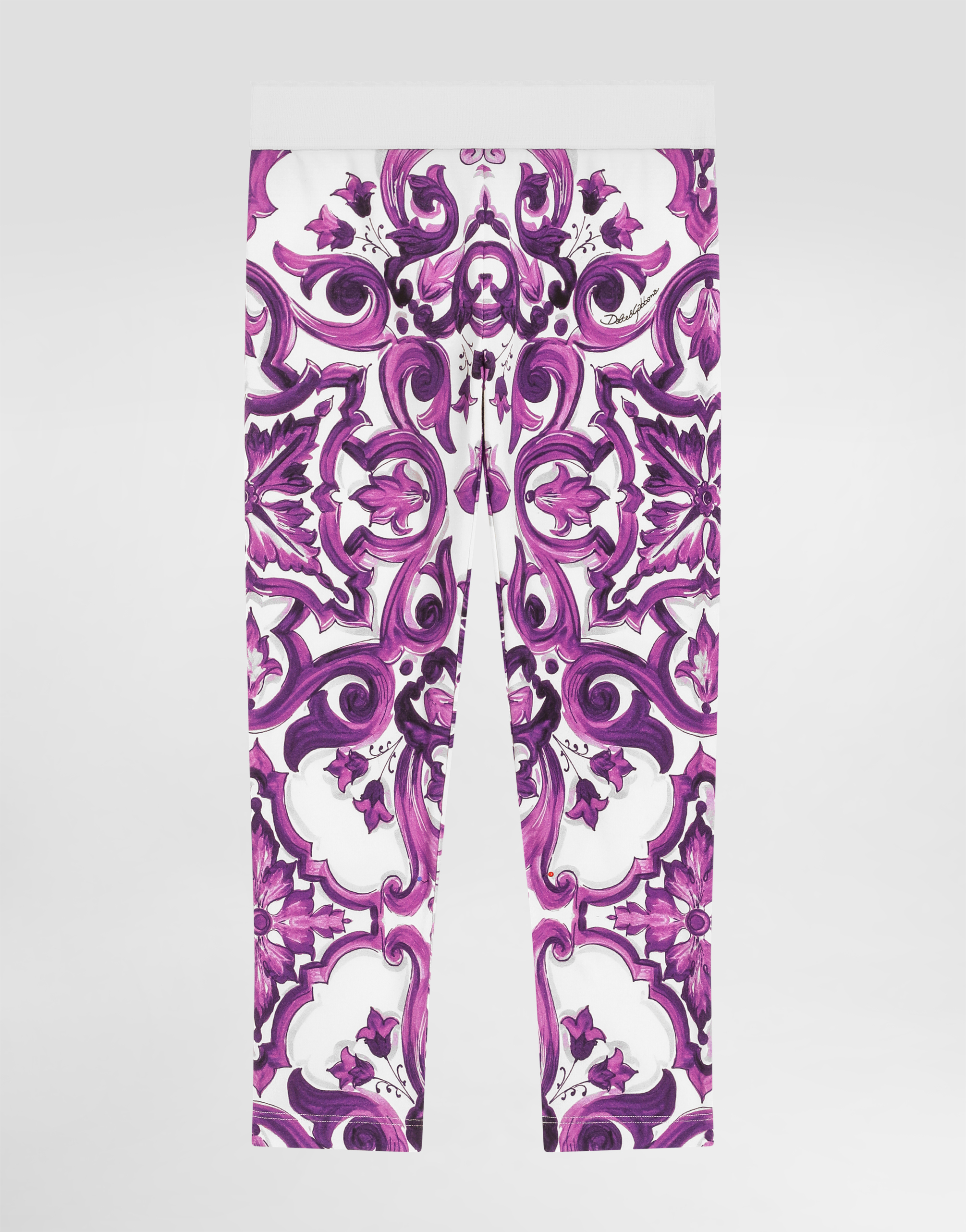 Majolica-print interlock leggings