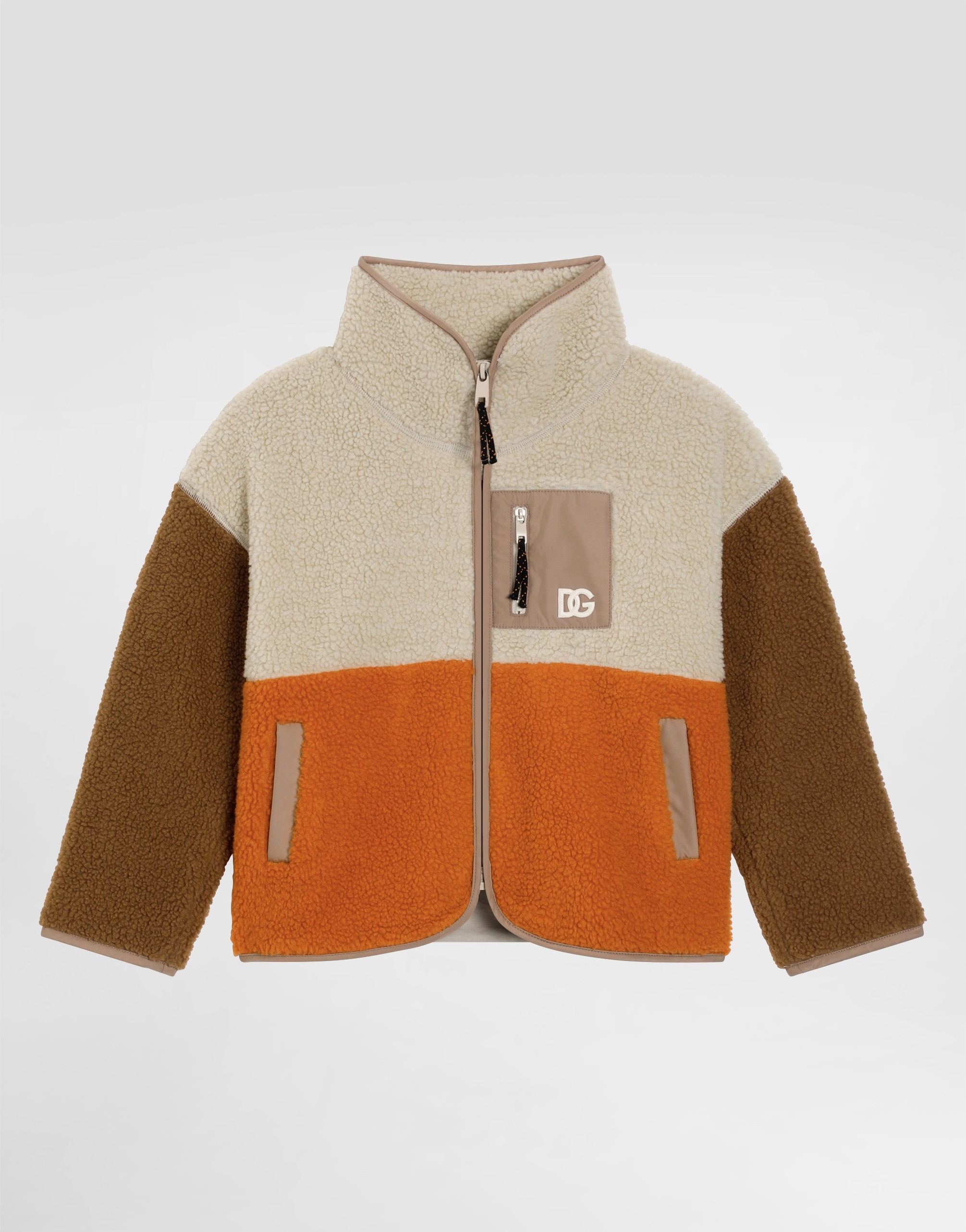 Faux teddy bear jacket