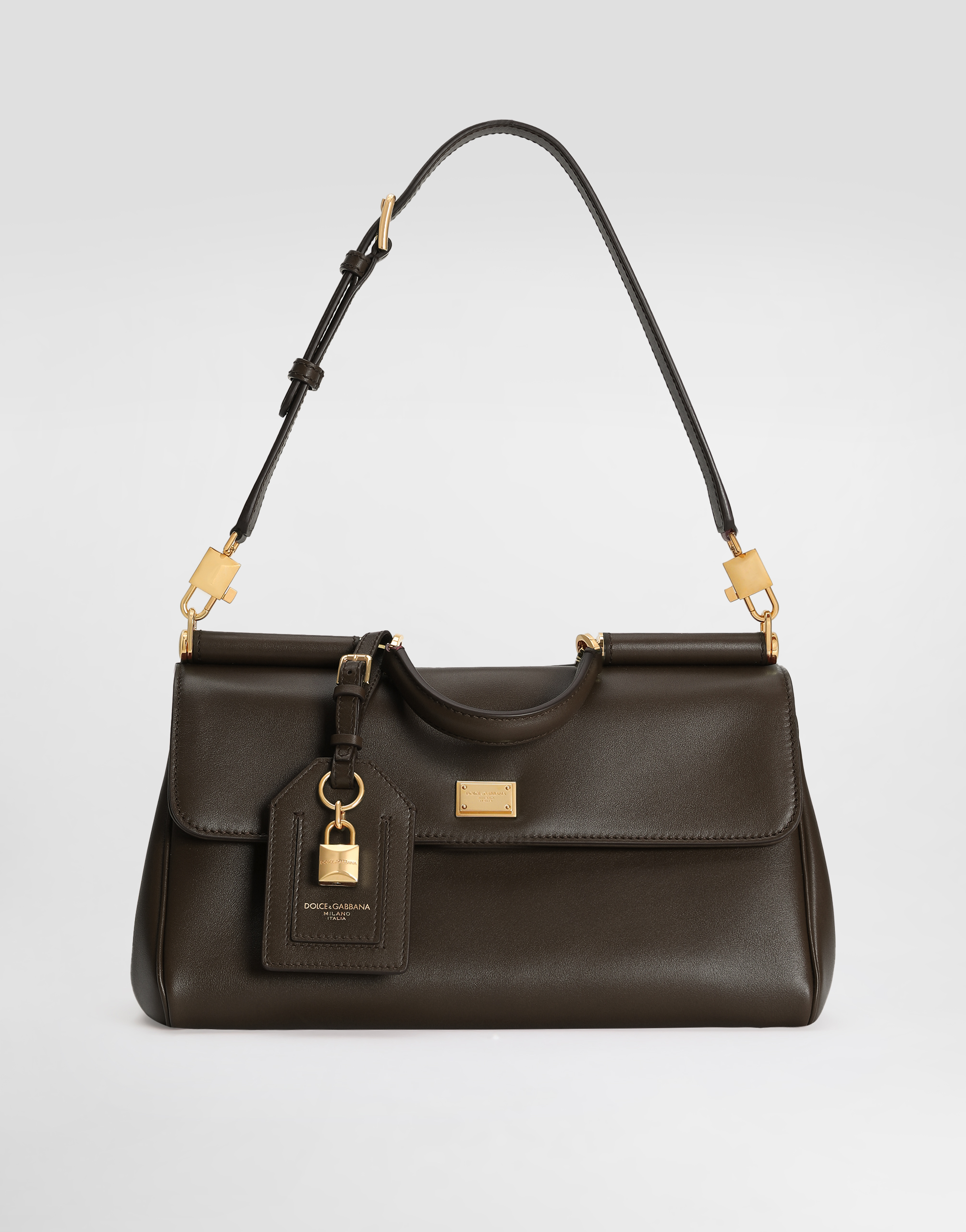 Dolce & Gabbana My Sicily Medium Tote Bag With Handle In Brown