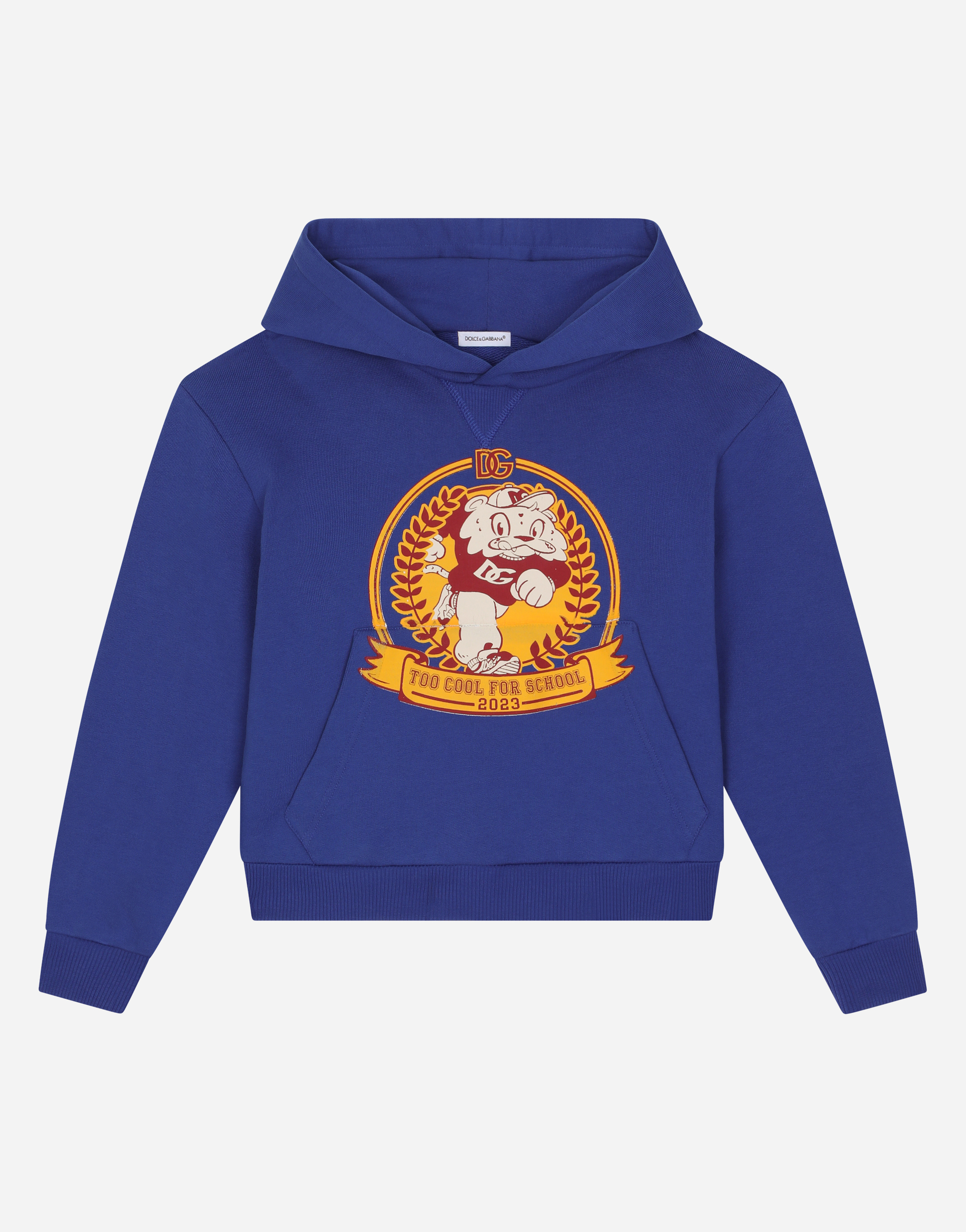 DOLCE & GABBANA MASCOT-PRINT HOODIE