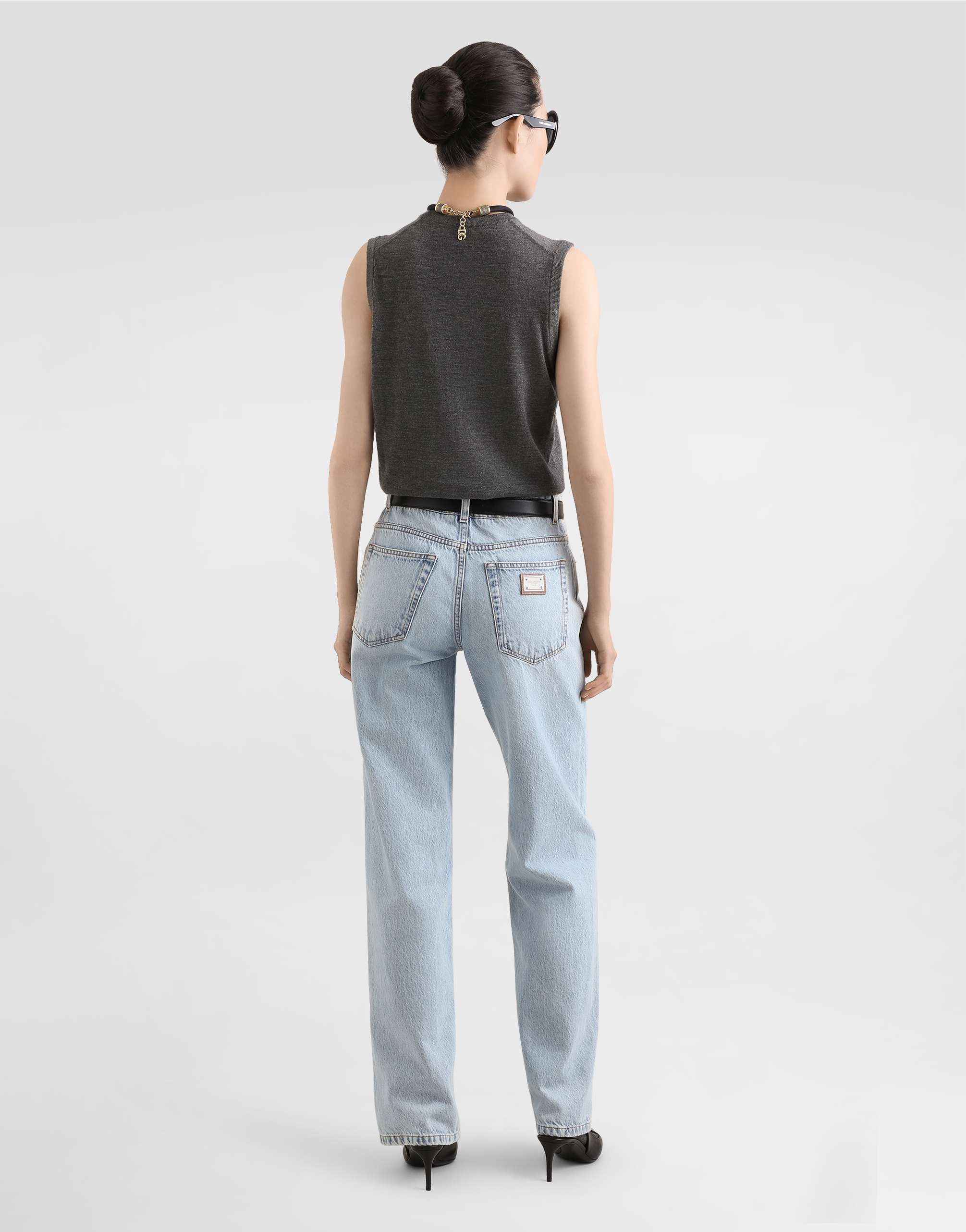 Dolce & Gabbana 5-pocket Denim Trousers In Multi