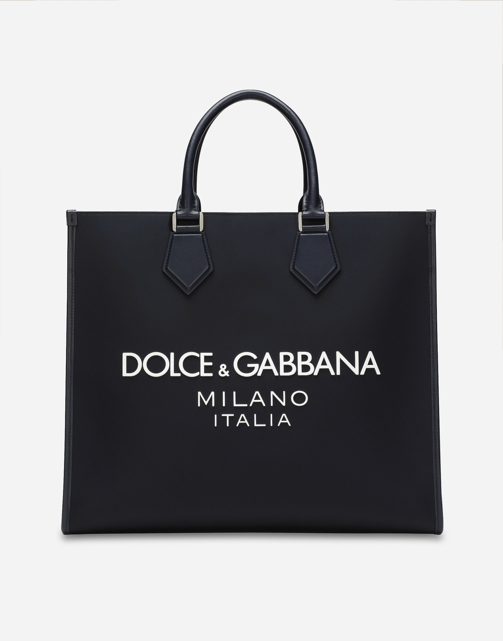 Dolce & Gabbana Large Nylon Shopper - Man Shoppers Blue Nylon Onesize