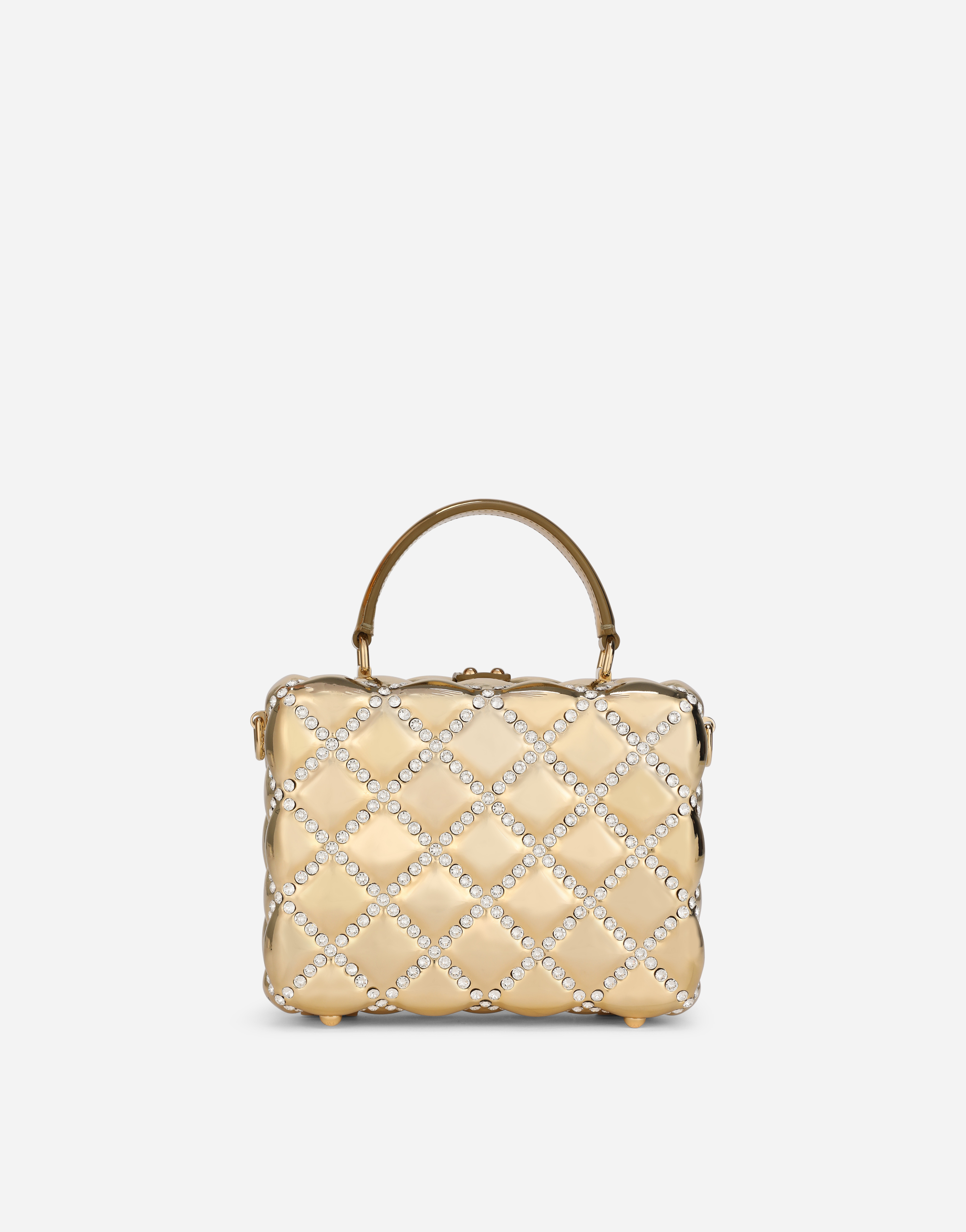 Dolce & Gabbana Resin Dolce Box Bag With Rhinestones In Multicolor