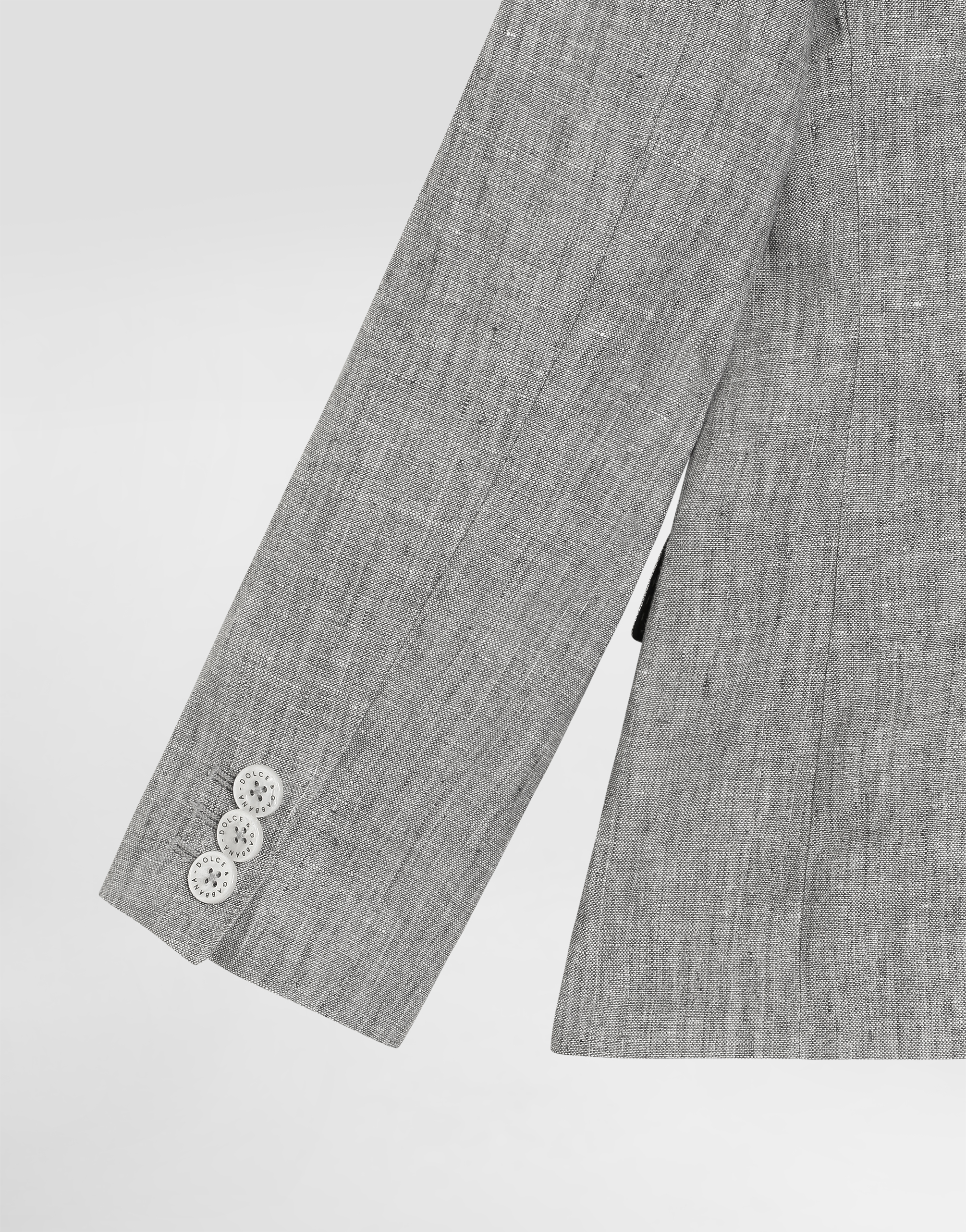 Single-breasted linen jacket